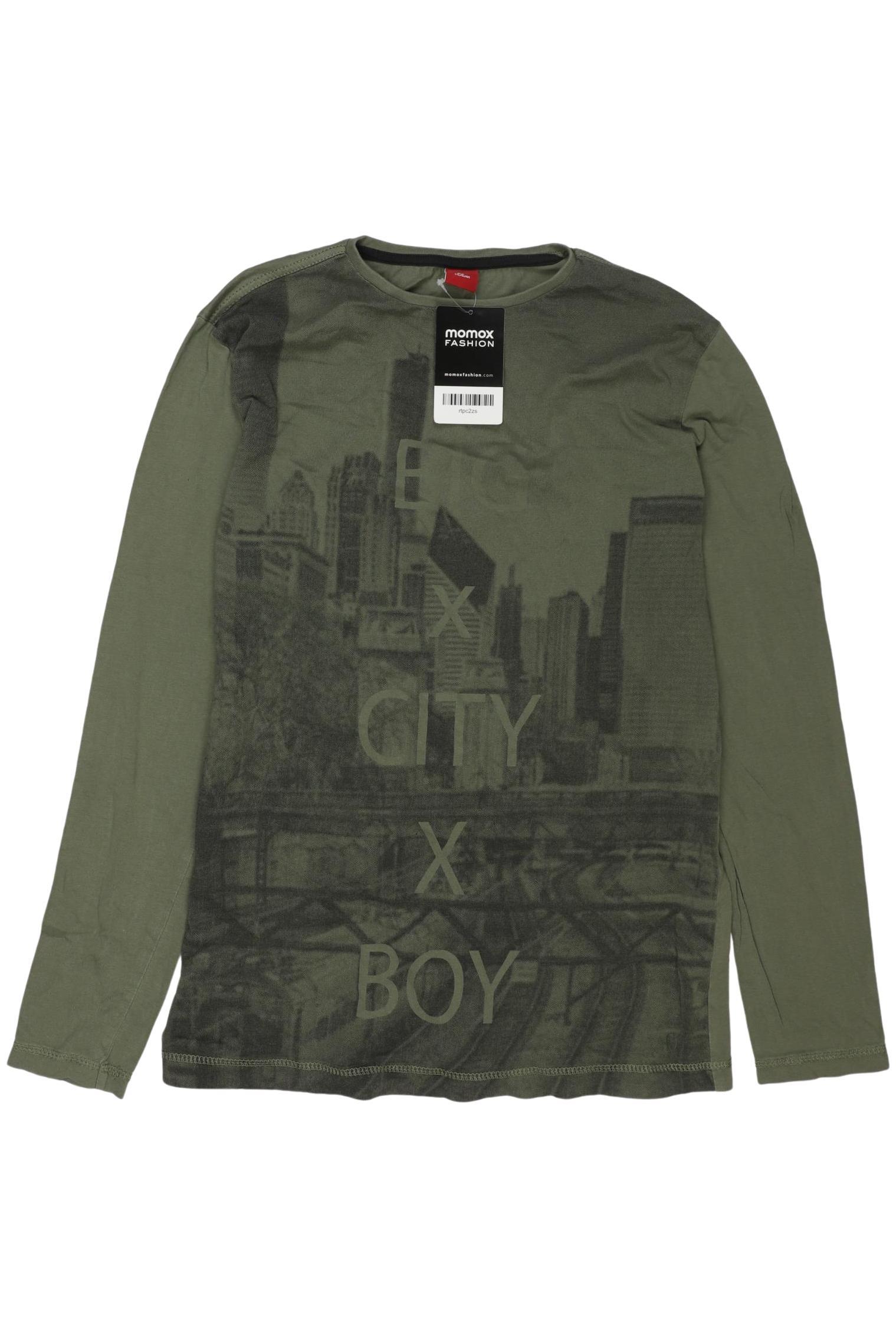 

s.Oliver Jungen Langarmshirt, grün, Gr. 164