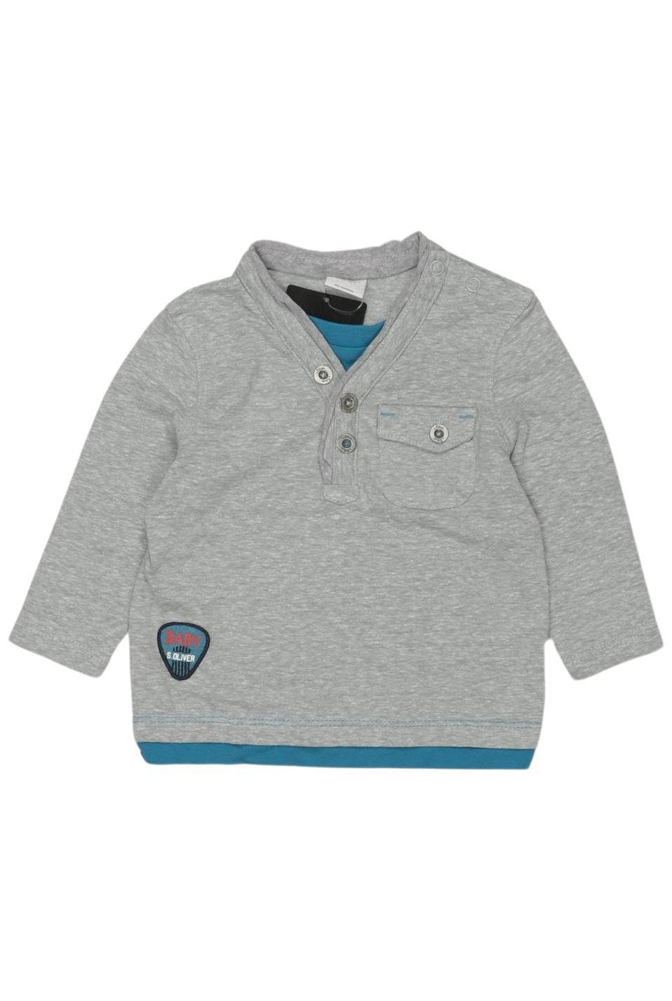 

s.Oliver Jungen Langarmshirt, grau, Gr. 68