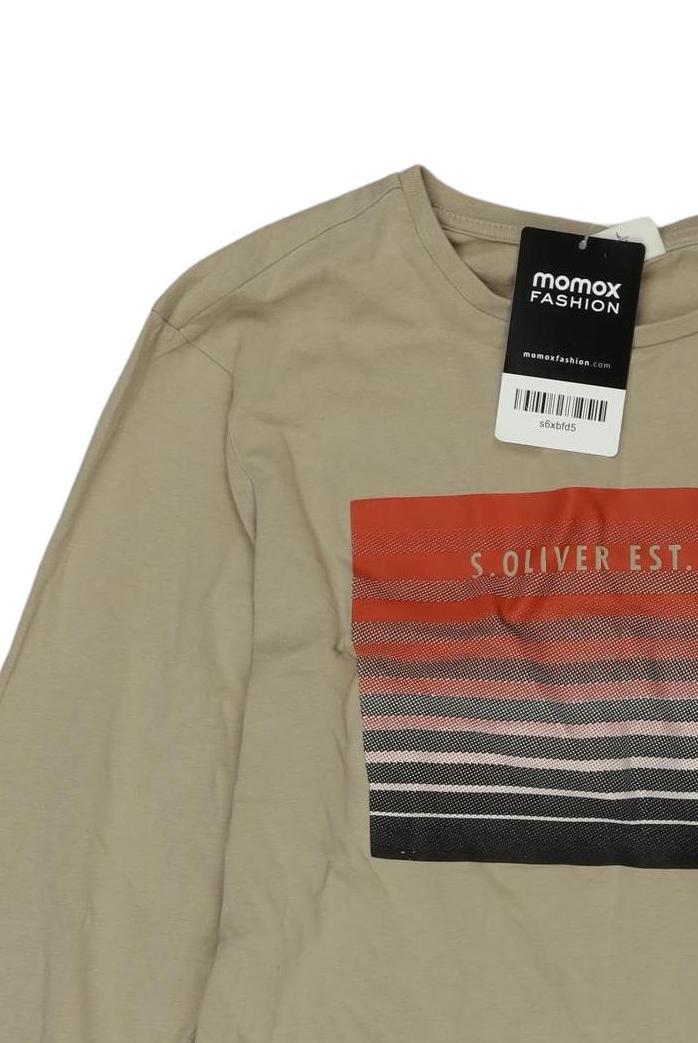 Thumbnail - s.Oliver Jungen Langarmshirt, beige, Gr. 164