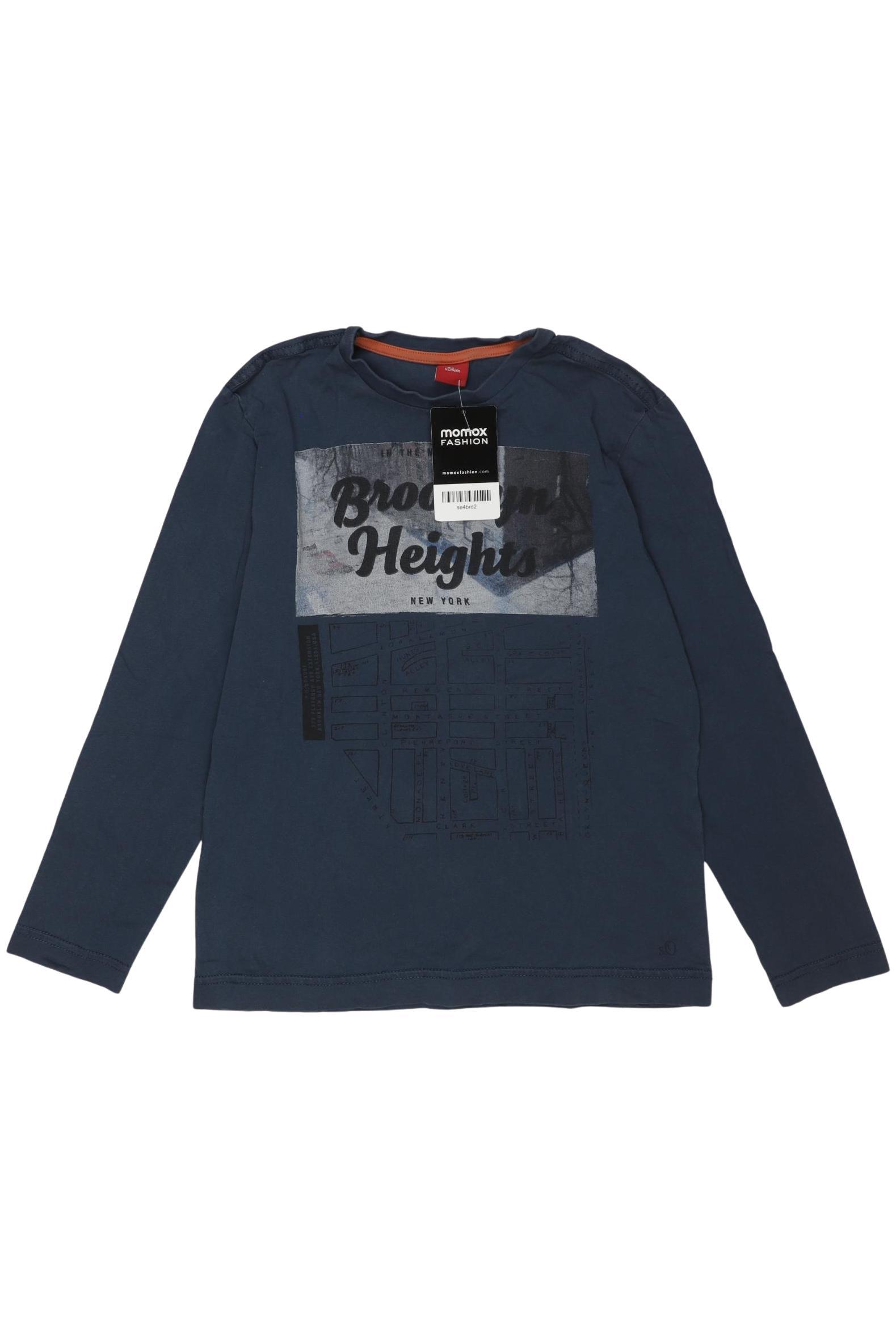 

s.Oliver Jungen Langarmshirt, marineblau, Gr. 140