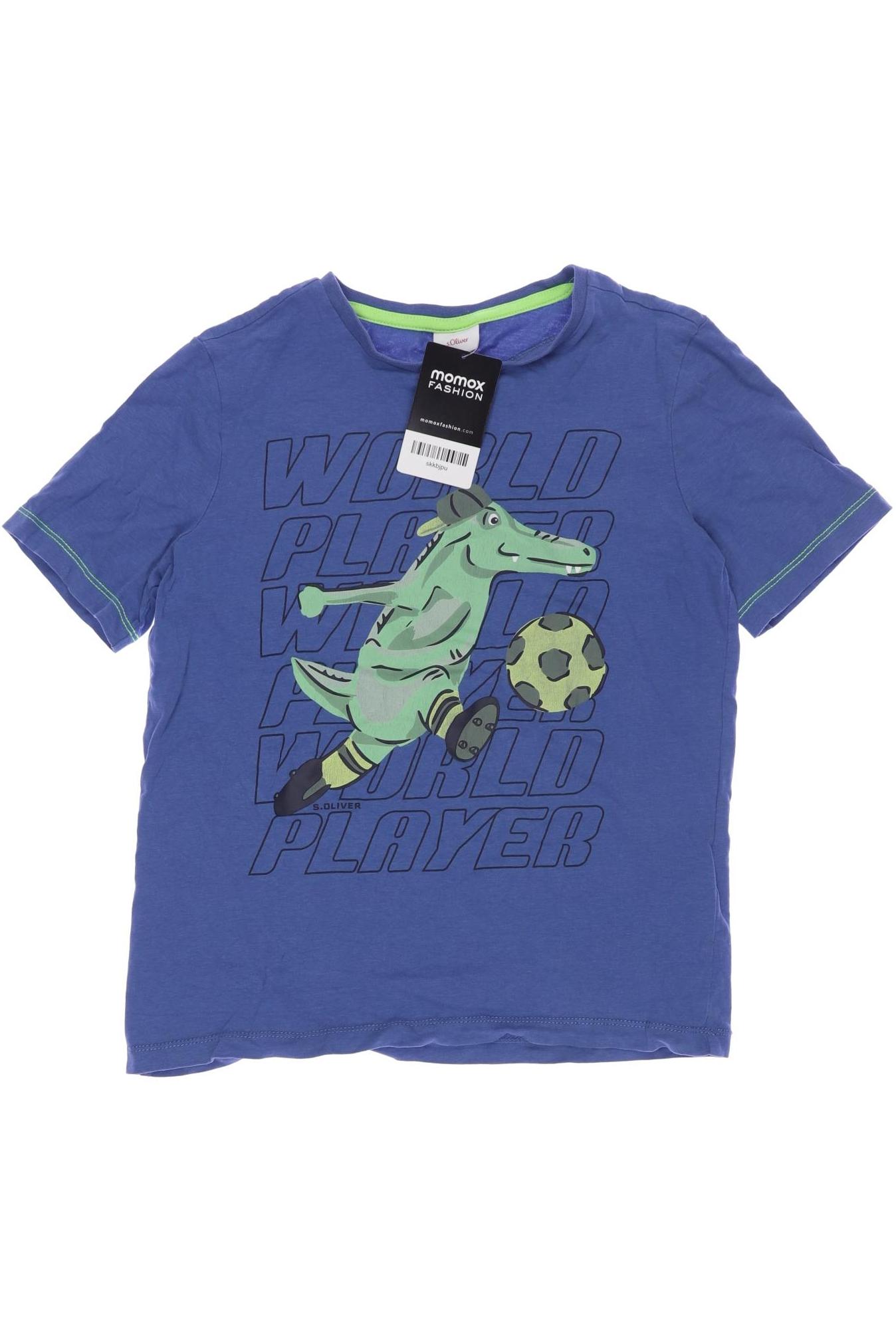 

s.Oliver Herren T-Shirt, blau, Gr. 140