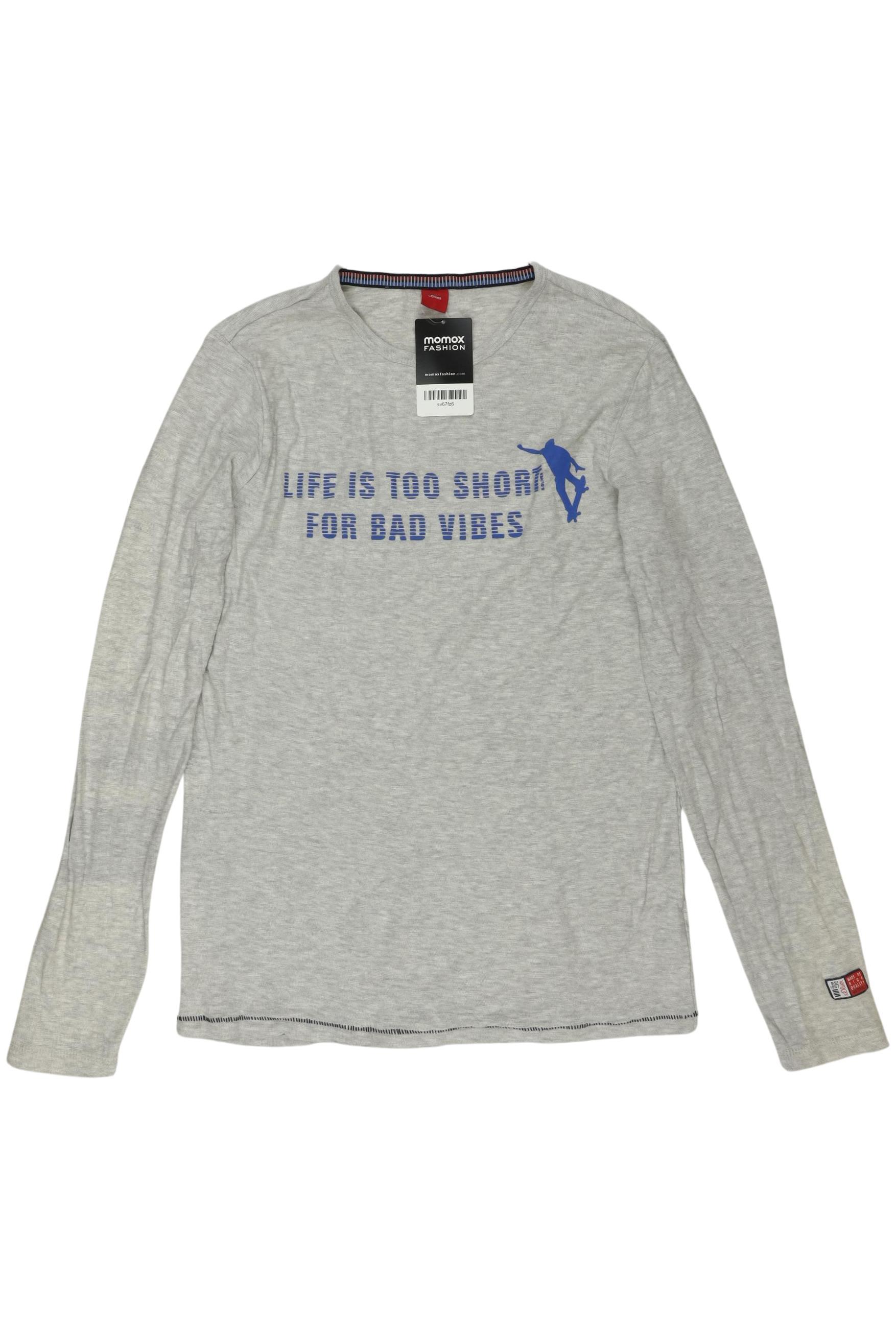 

s.Oliver Jungen Langarmshirt, grau, Gr. 176
