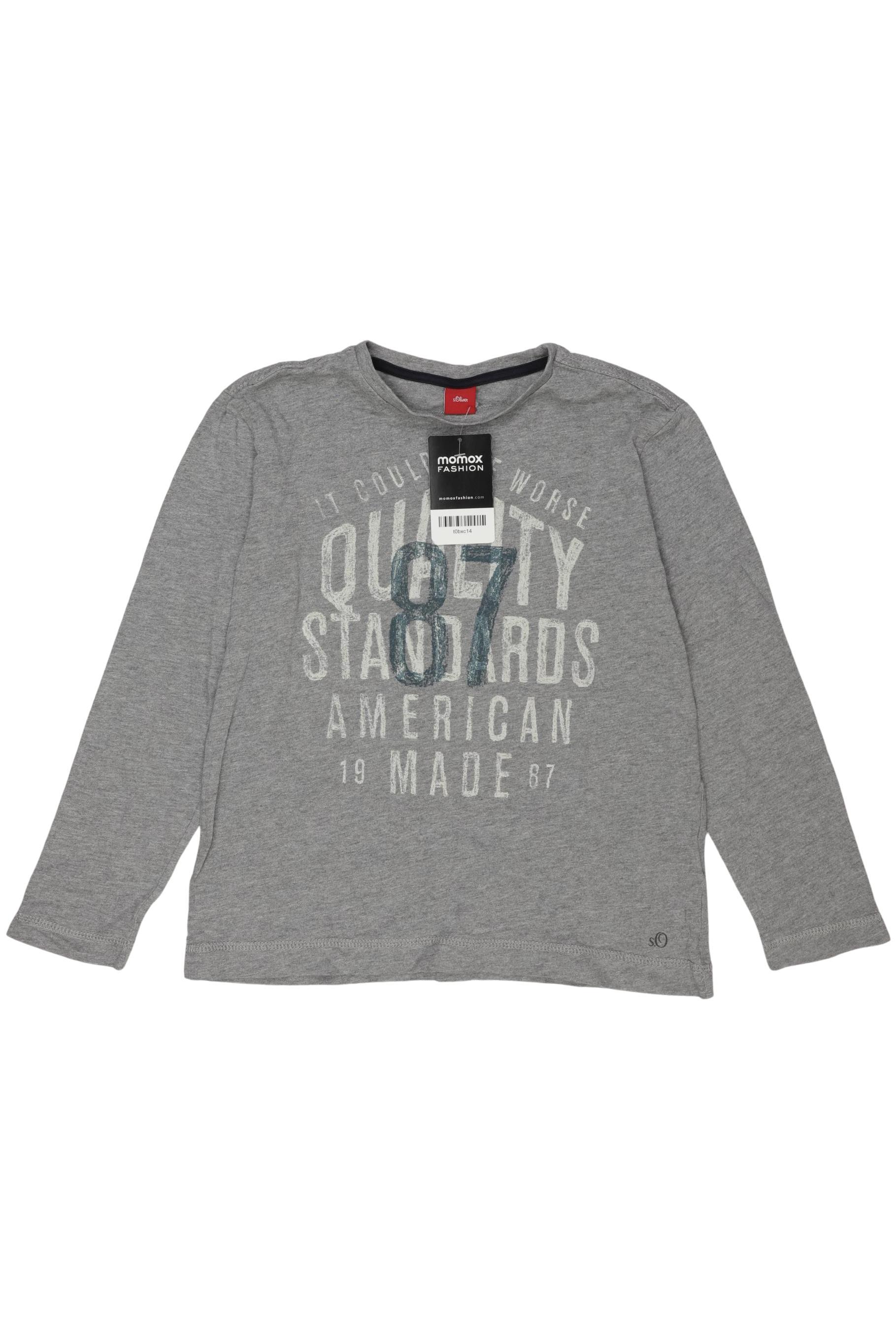 

s.Oliver Jungen Langarmshirt, grau, Gr. 140