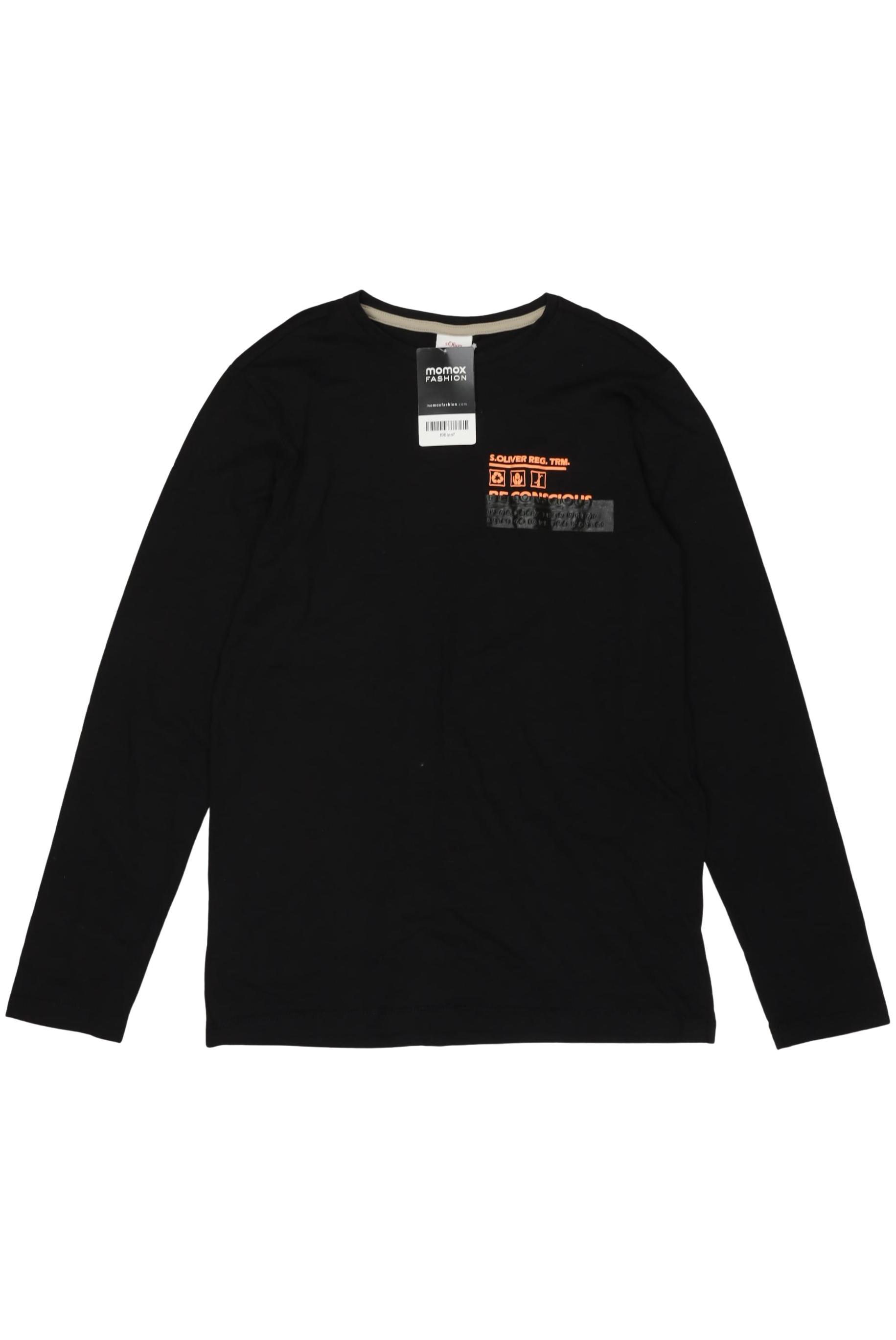 

s.Oliver Jungen Langarmshirt, schwarz, Gr. 164