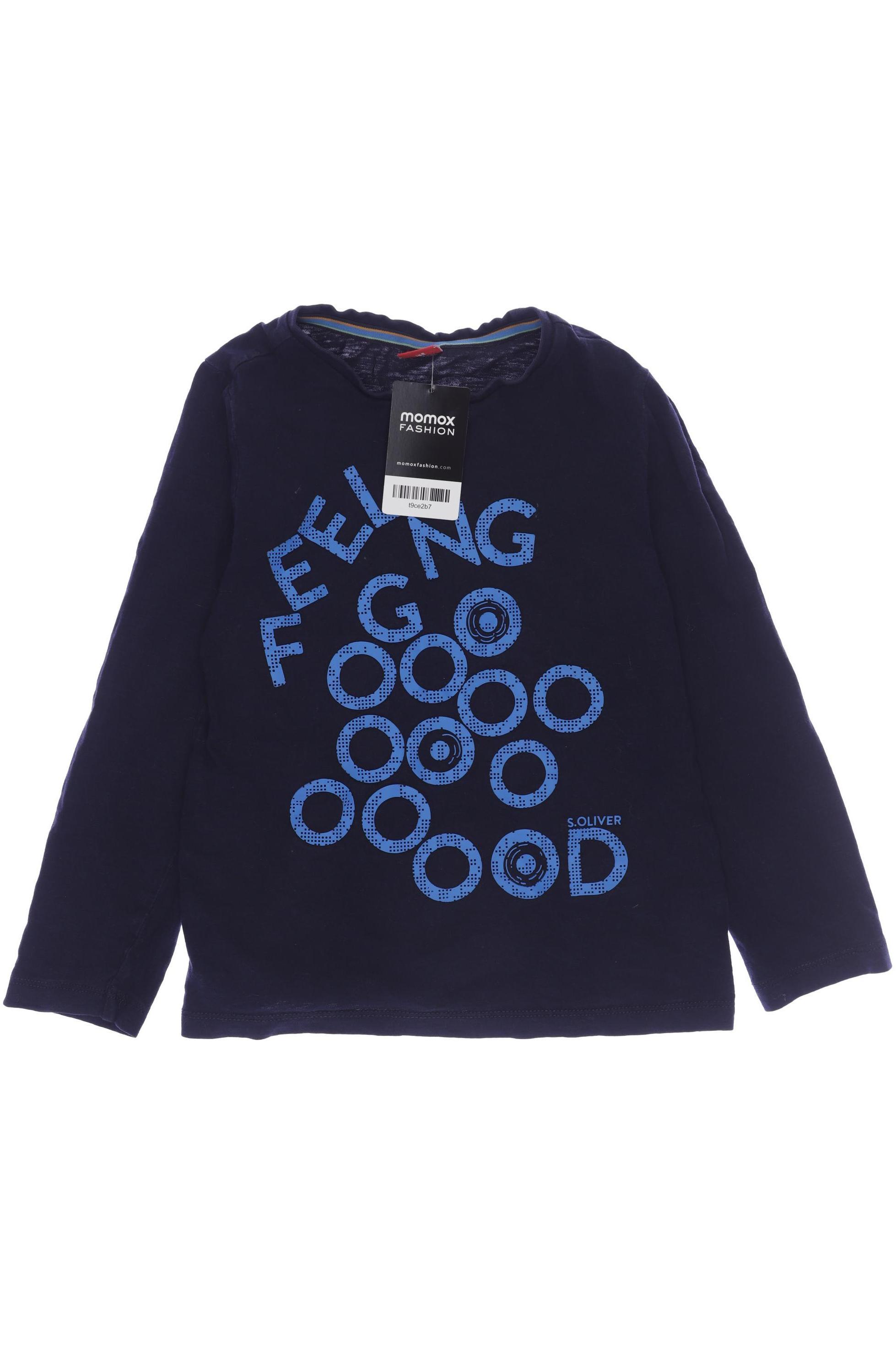 

s.Oliver Jungen Langarmshirt, marineblau