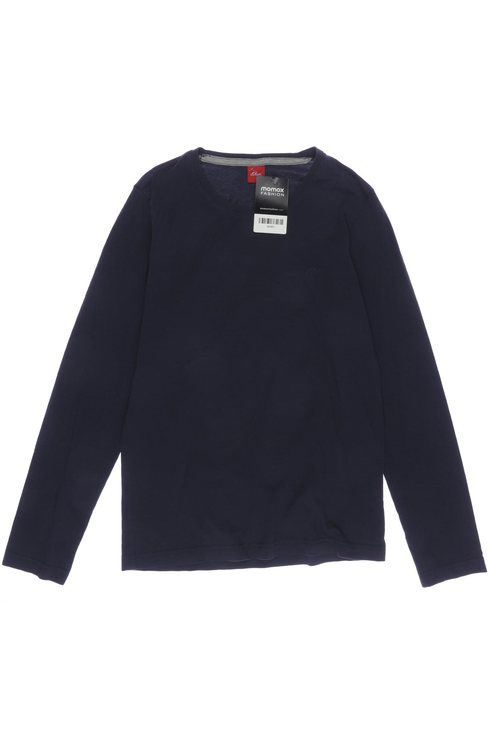 

s.Oliver Herren Langarmshirt, marineblau, Gr. 134