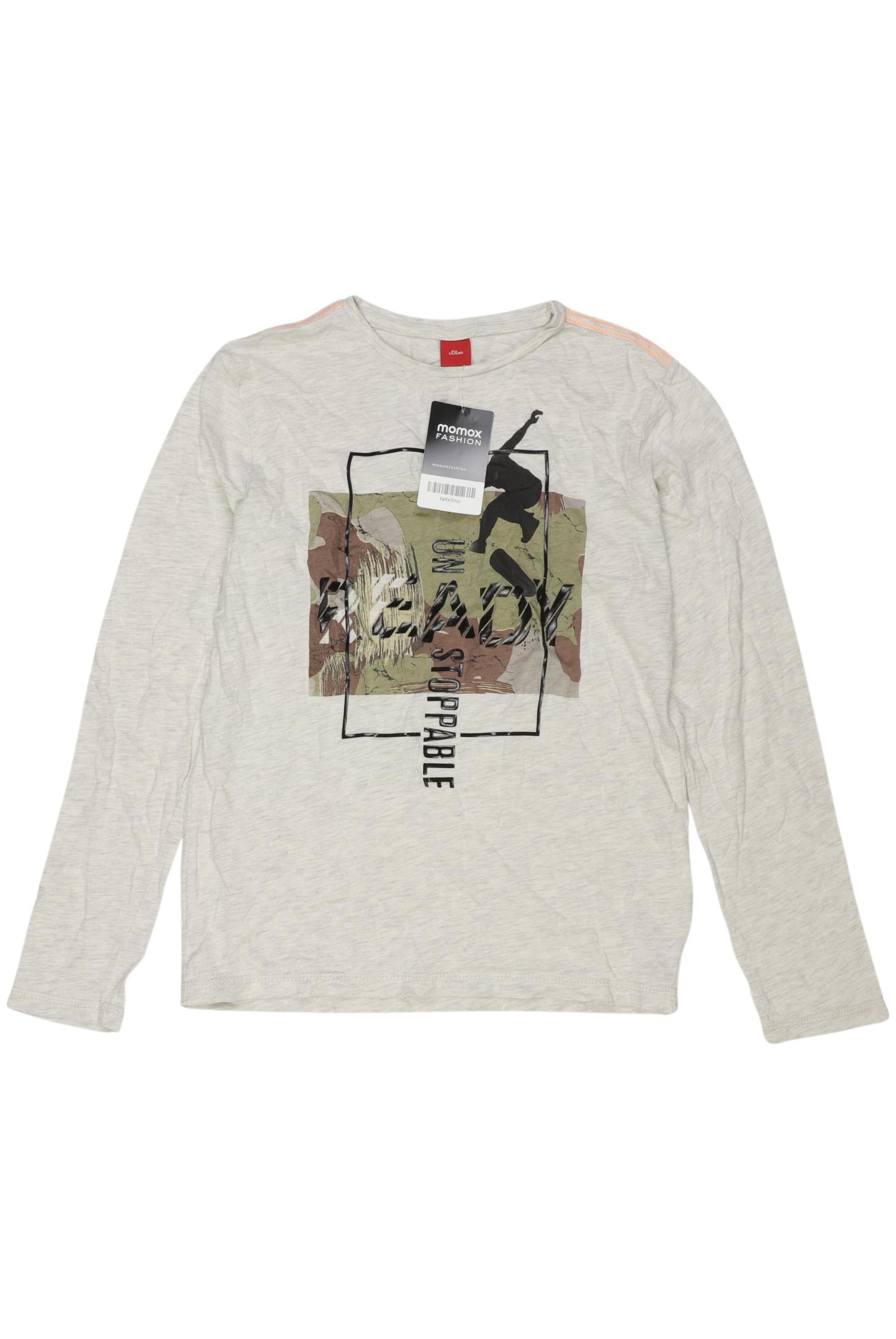 

s.Oliver Jungen Langarmshirt, grau, Gr. 152