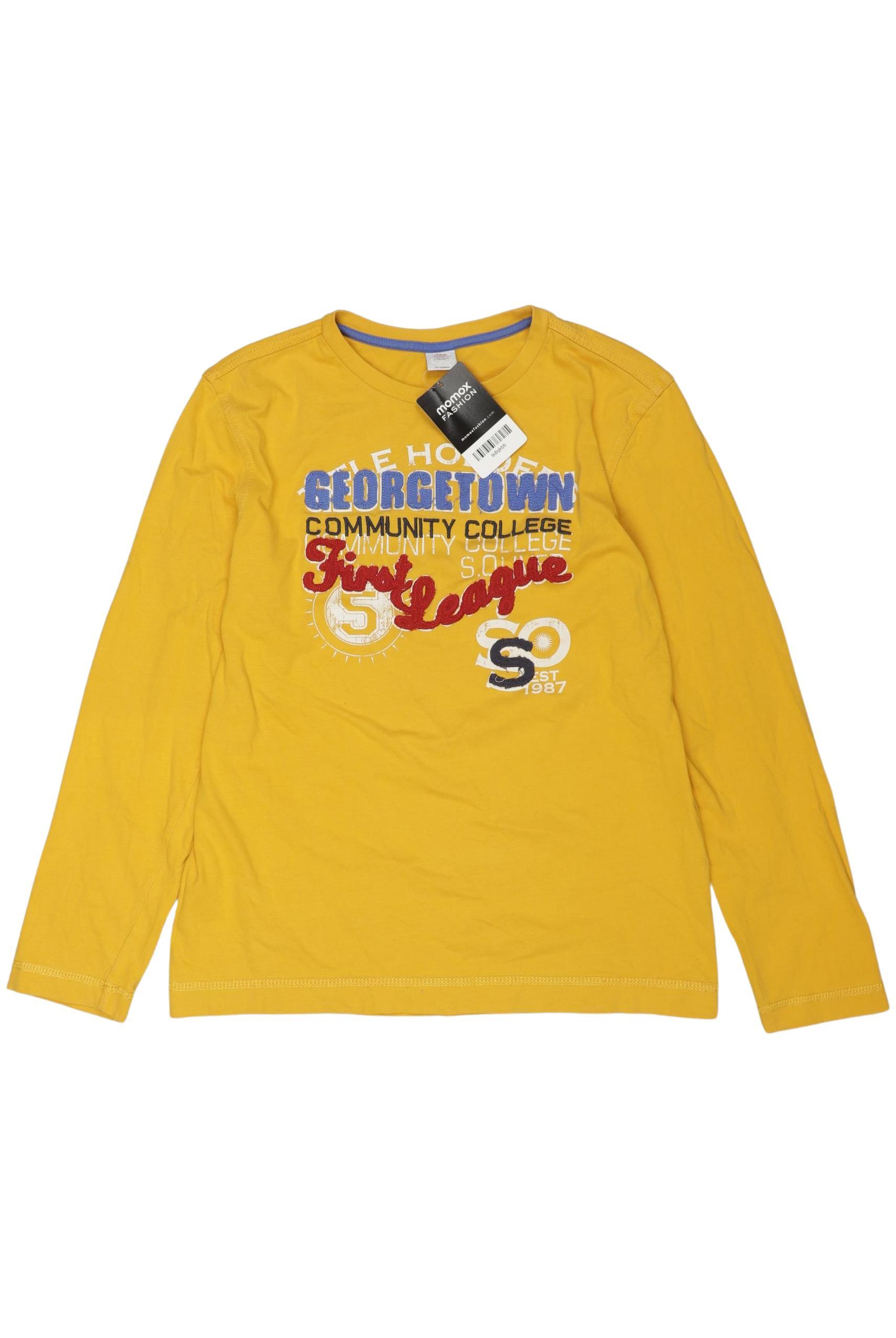 

s.Oliver Jungen Langarmshirt, gelb, Gr. 152