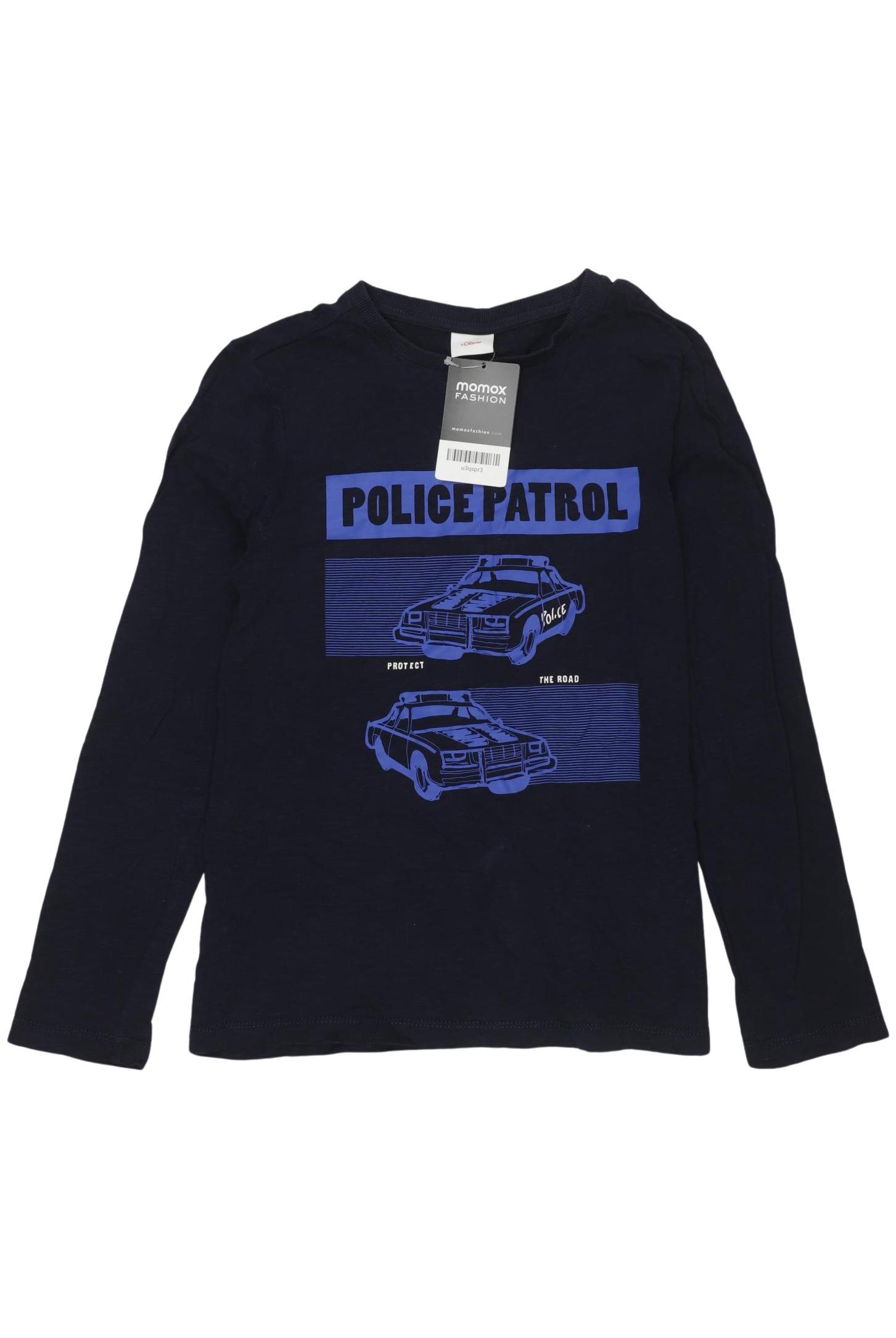 

s.Oliver Jungen Langarmshirt, marineblau, Gr. 140