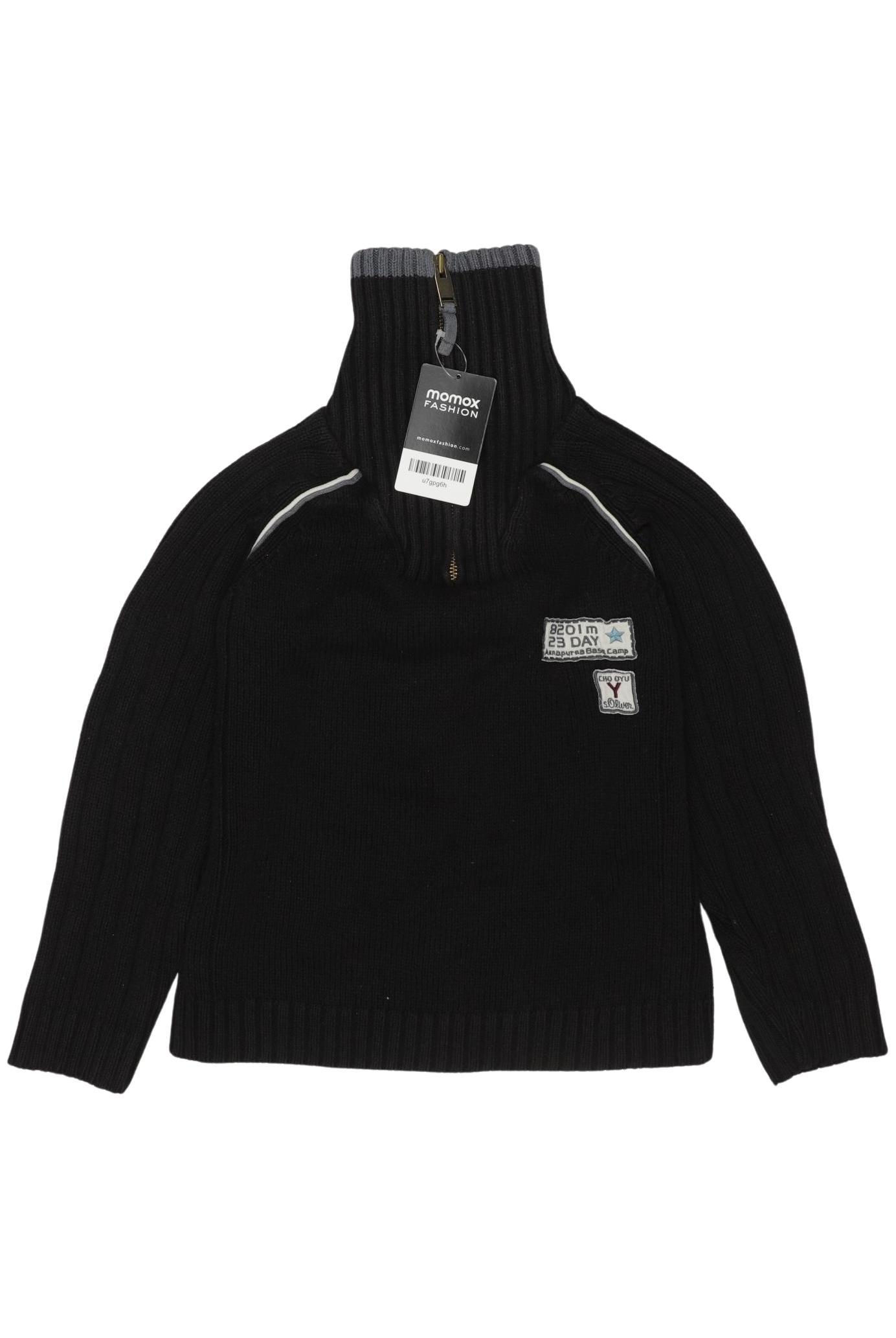 

s.Oliver Jungen Pullover, schwarz, Gr. 128