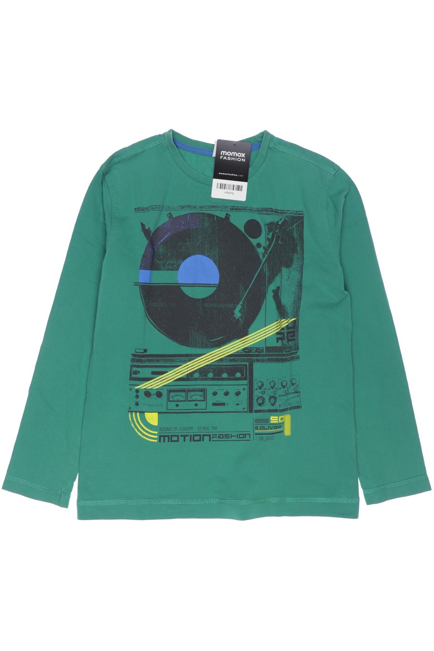 

s.Oliver Herren Langarmshirt, grün, Gr. 140