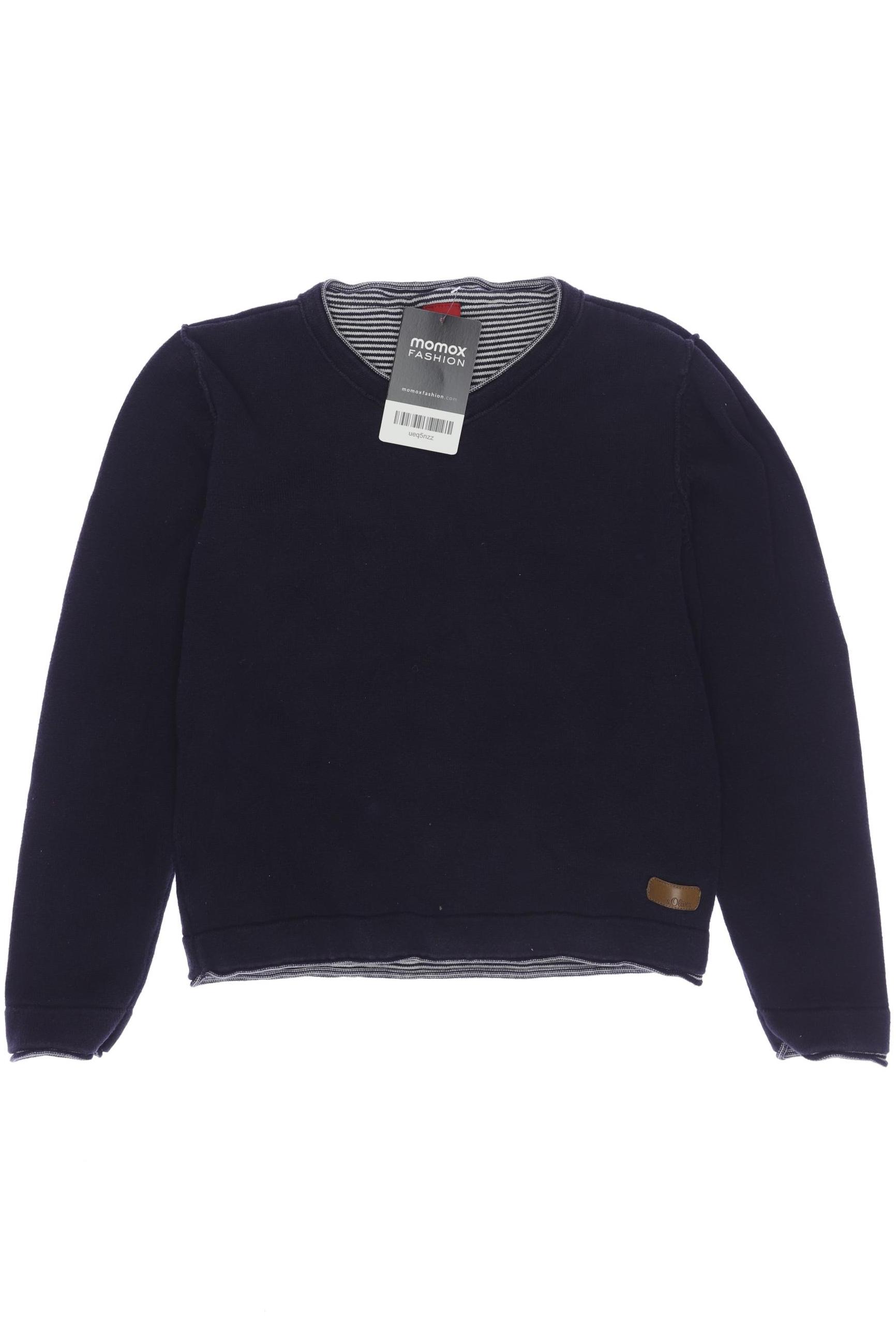 

s.Oliver Herren Langarmshirt, marineblau, Gr. 128