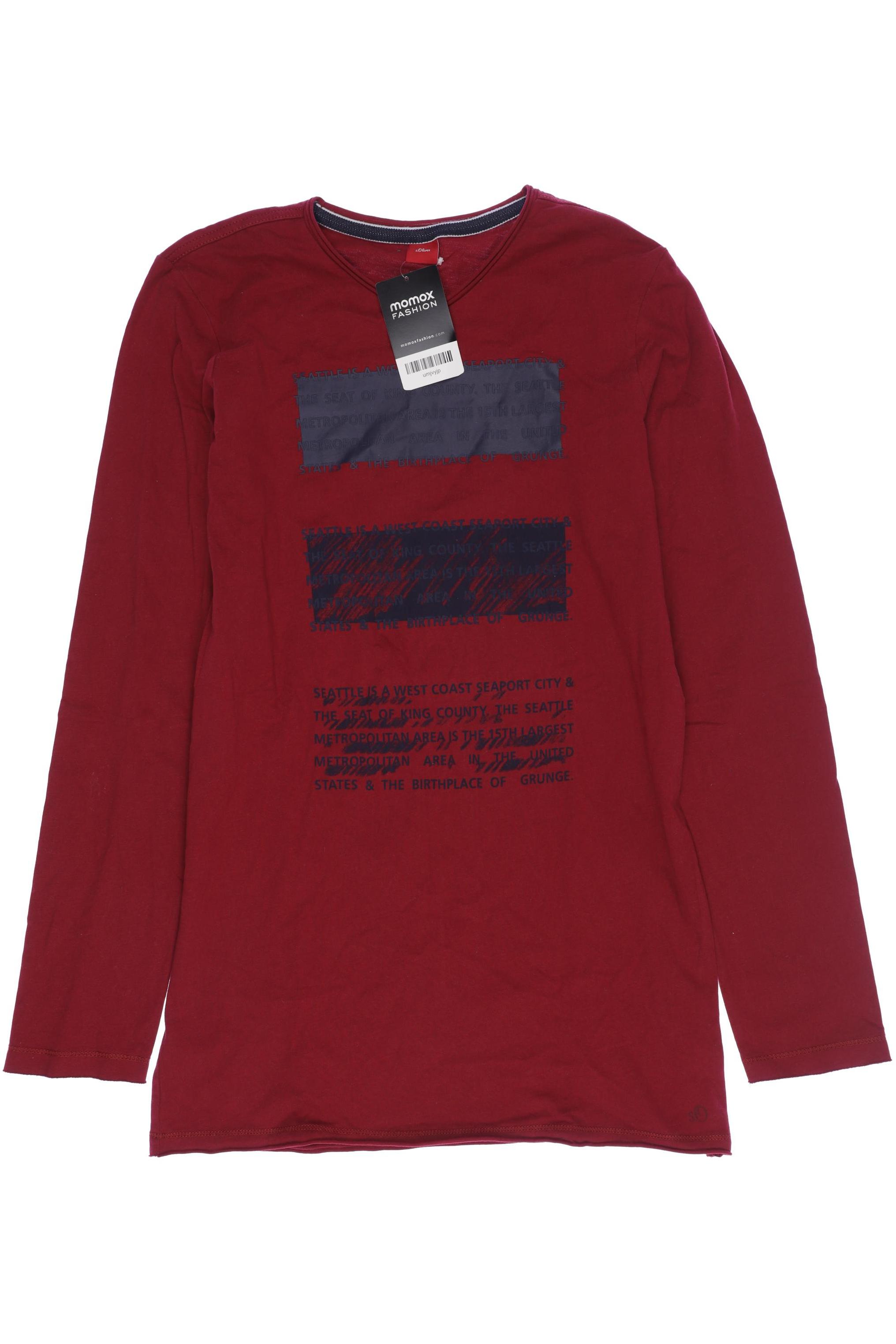 

s.Oliver Herren Langarmshirt, rot, Gr. 170