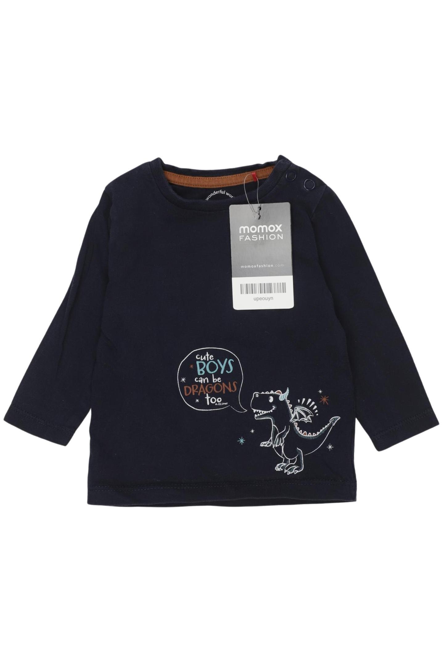 

s.Oliver Jungen Langarmshirt, marineblau, Gr. 62