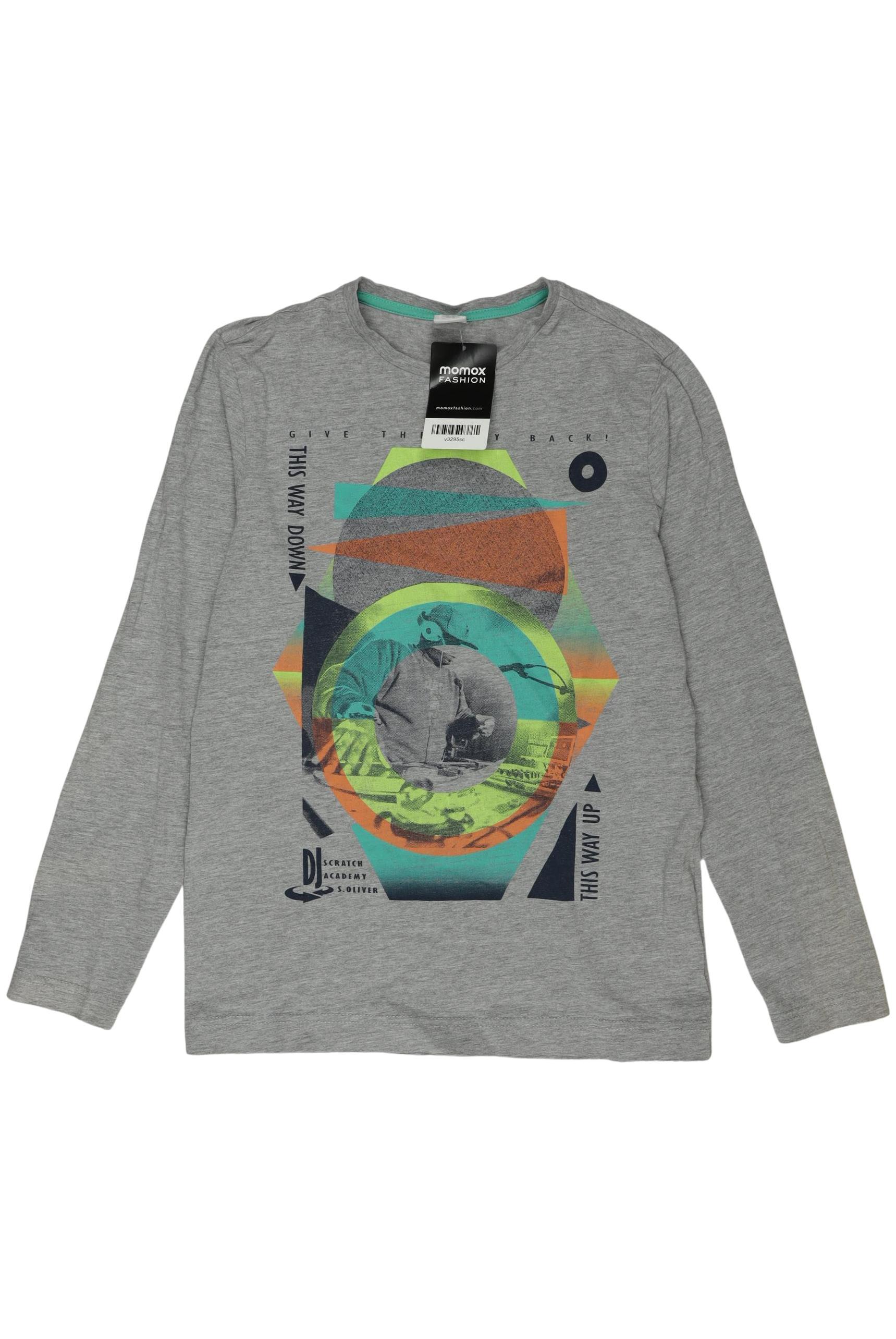 

s.Oliver Jungen Langarmshirt, grau, Gr. 152