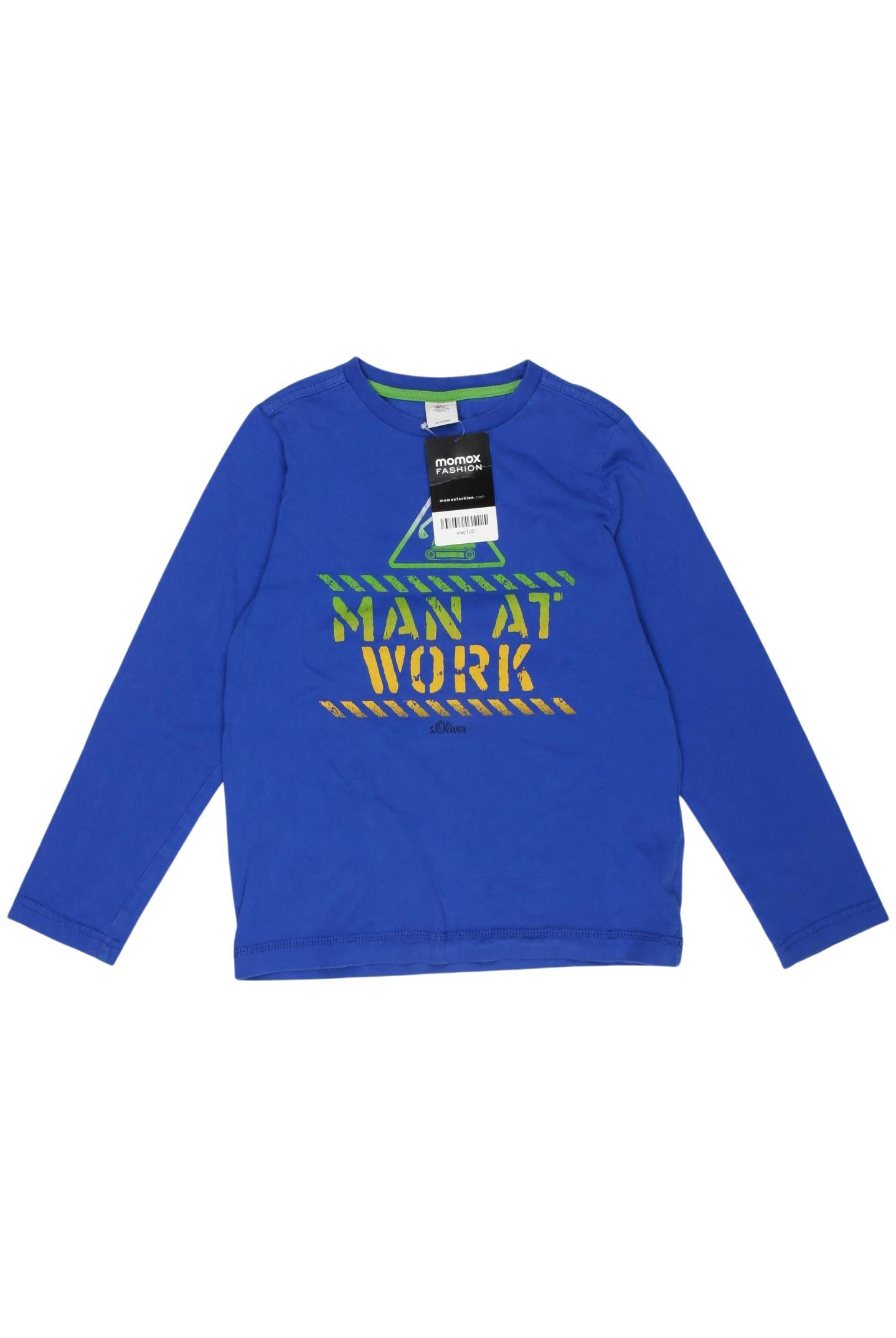 

s.Oliver Jungen Langarmshirt, blau, Gr. 128