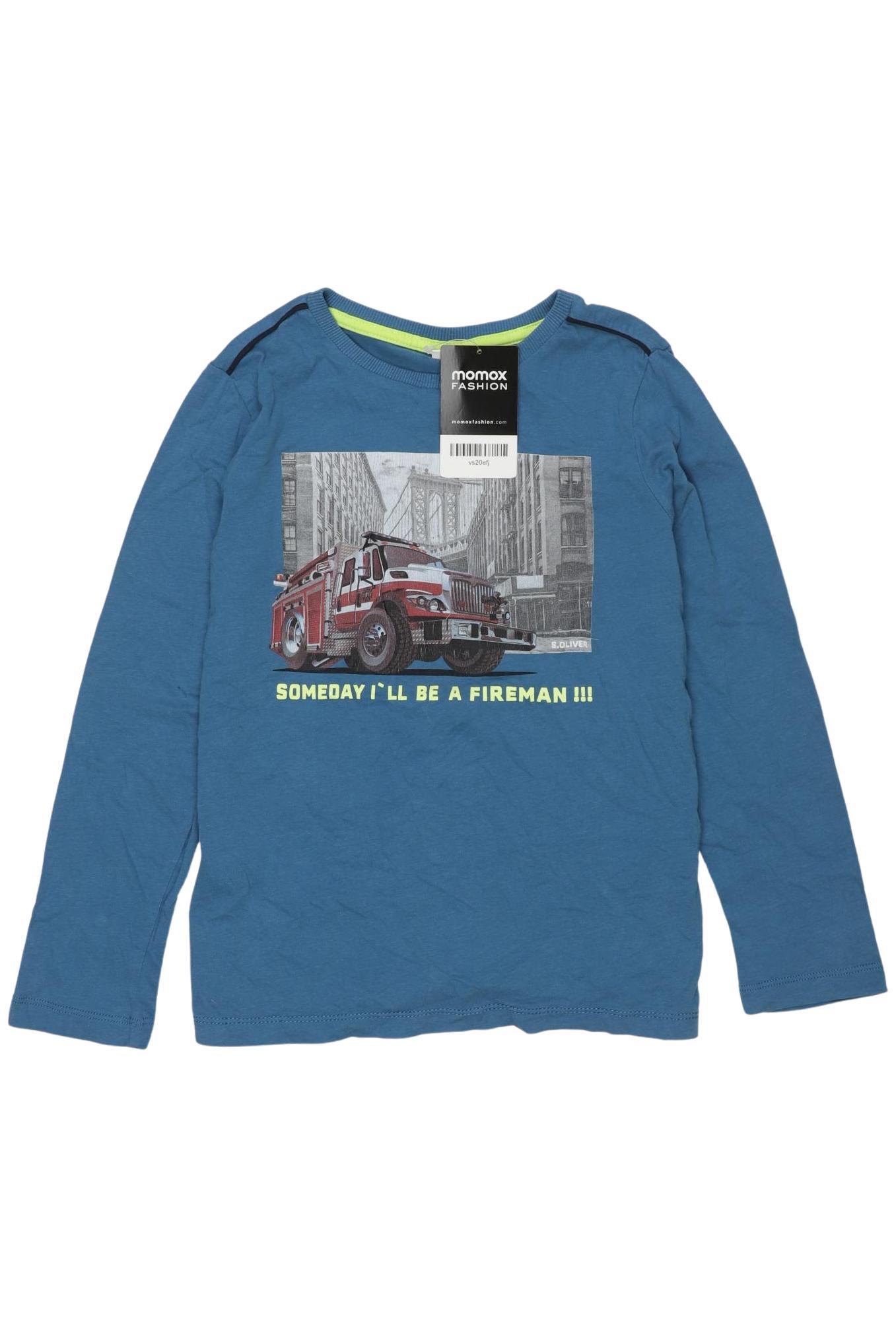 

s.Oliver Herren Langarmshirt, blau, Gr. 128