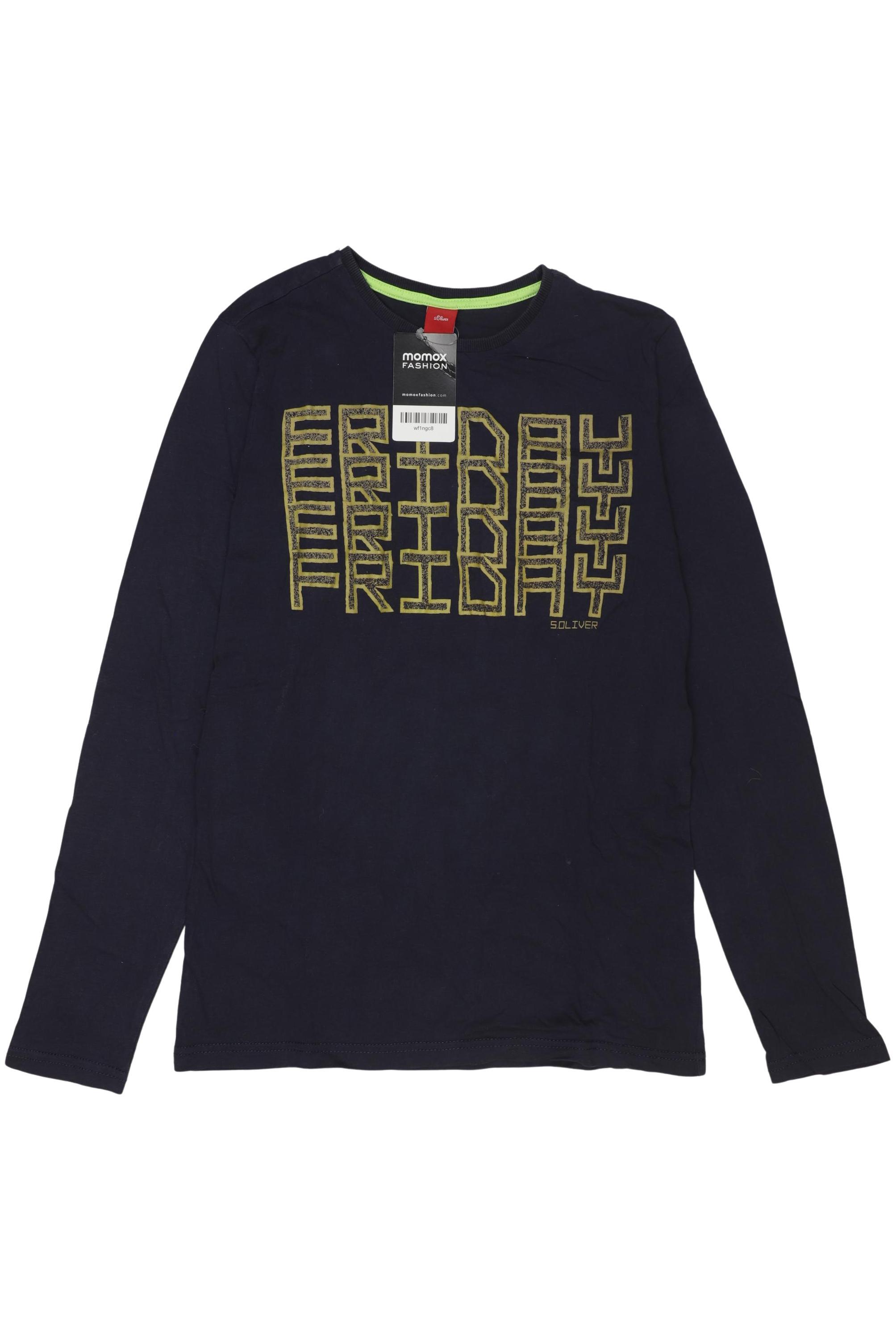 

s.Oliver Herren Langarmshirt, marineblau, Gr. 164