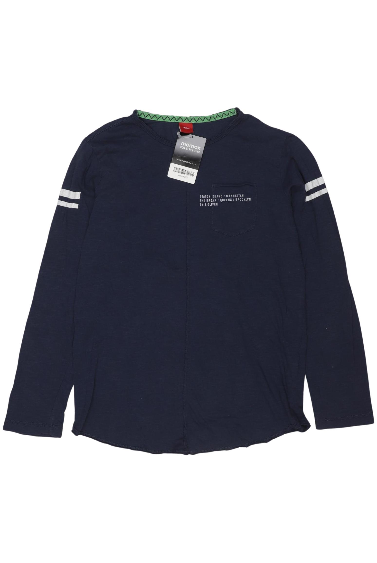 

s.Oliver Jungen Langarmshirt, marineblau, Gr. 152