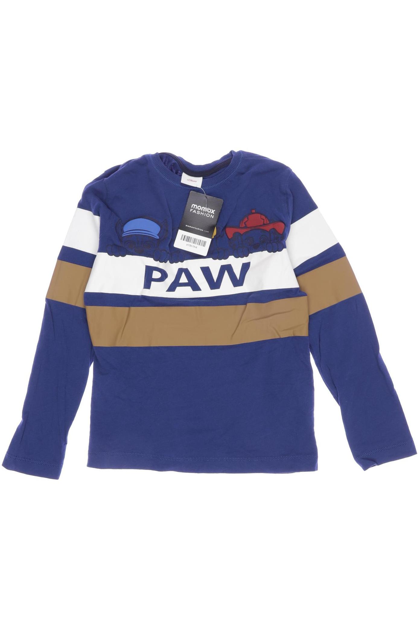 

s.Oliver Herren Langarmshirt, blau, Gr. 128