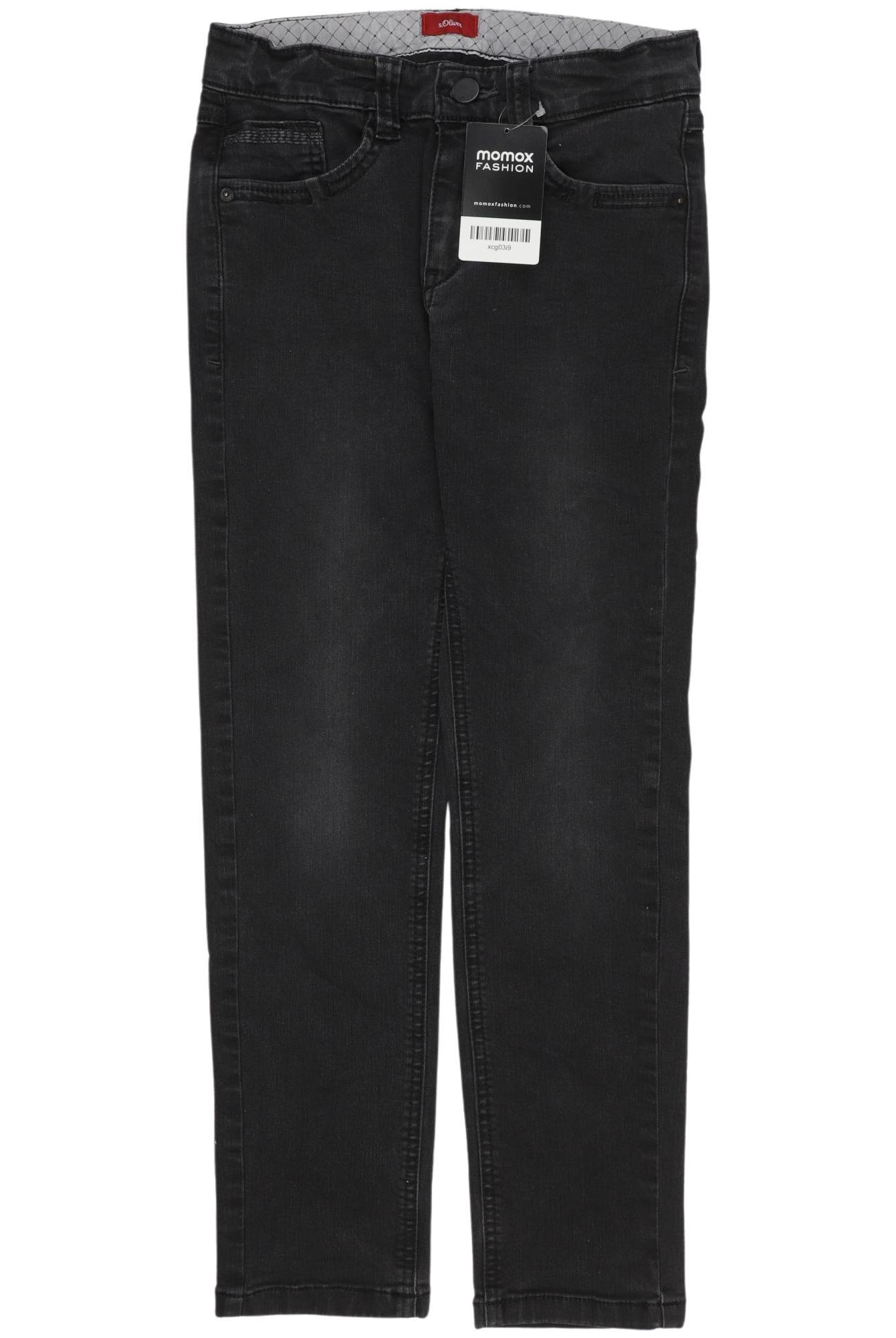 

s.Oliver Jungen Jeans, schwarz, Gr. 140