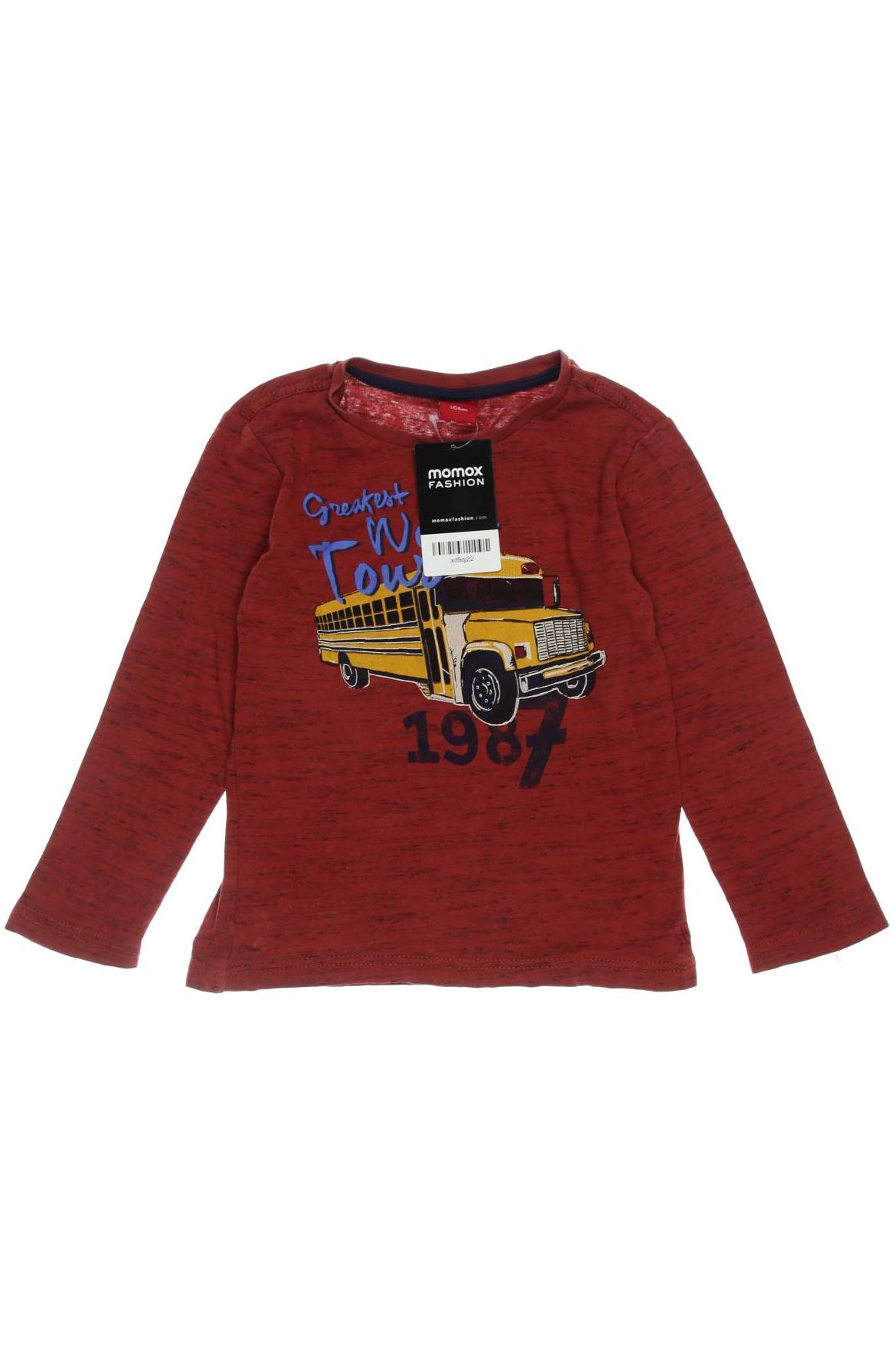 

s.Oliver Herren Langarmshirt, orange, Gr. 104