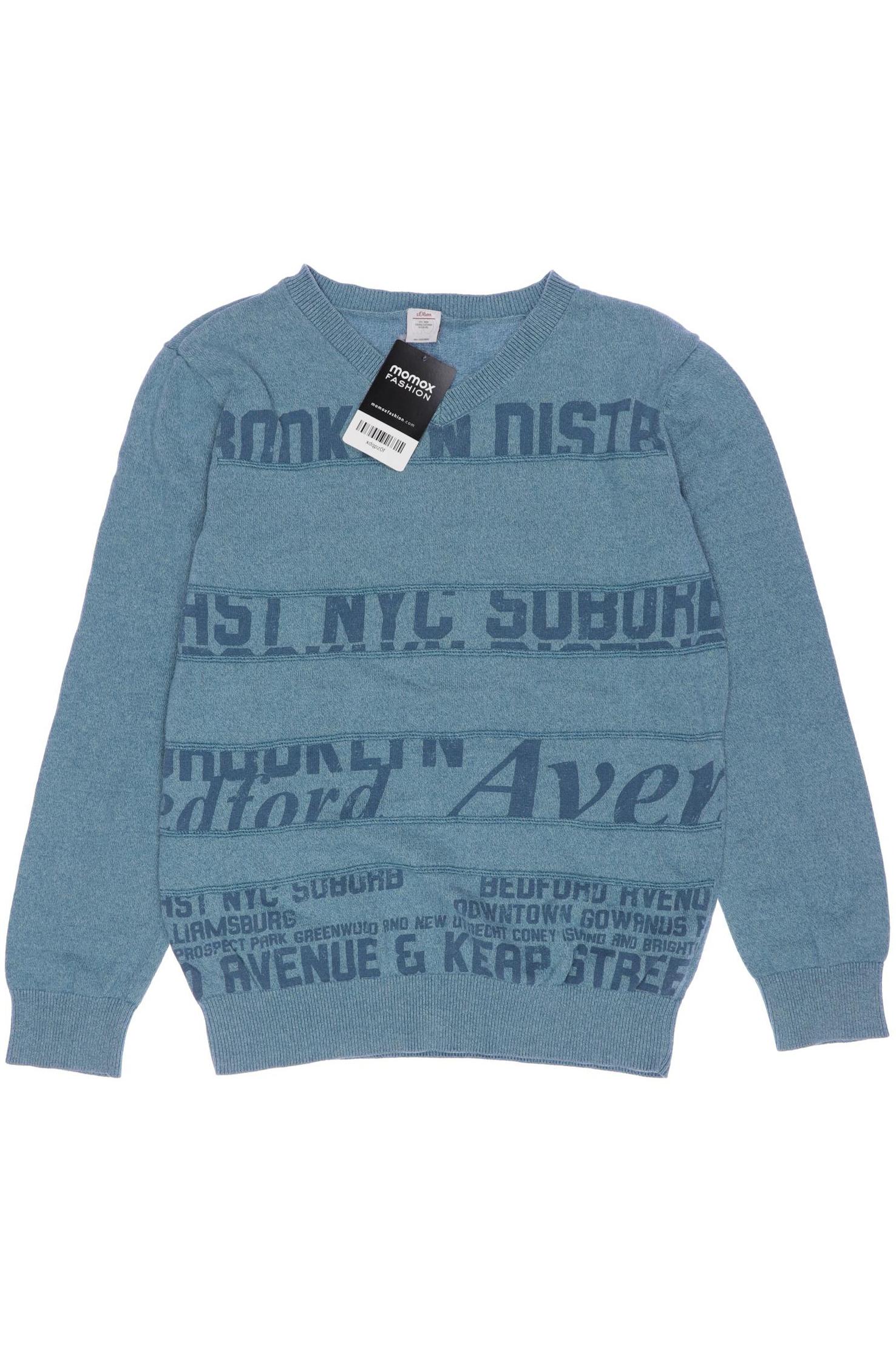 

s.Oliver Herren Pullover, türkis, Gr. 152