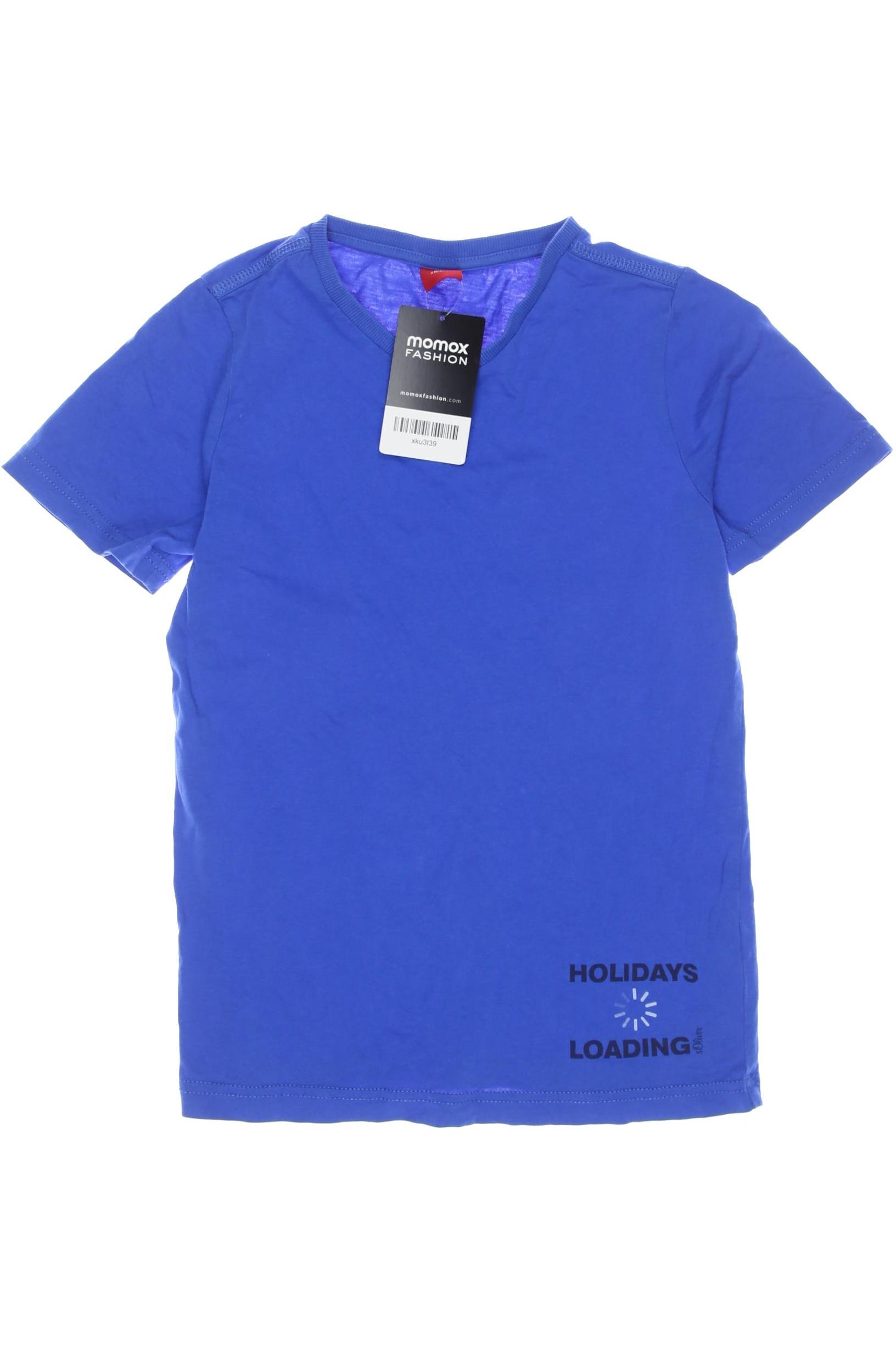 

s.Oliver Herren T-Shirt, blau, Gr. 140