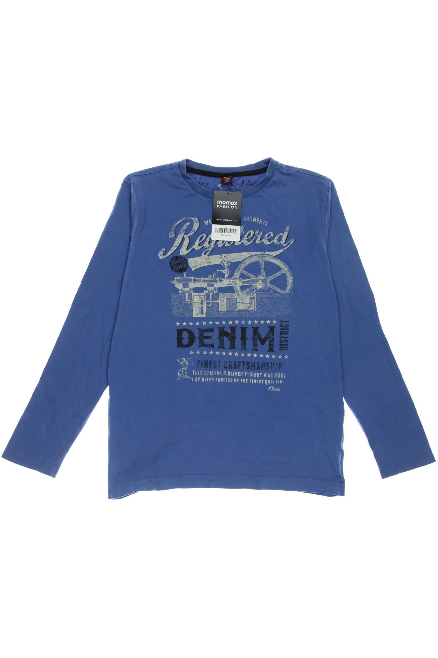 

s.Oliver Herren Langarmshirt, blau, Gr. 152