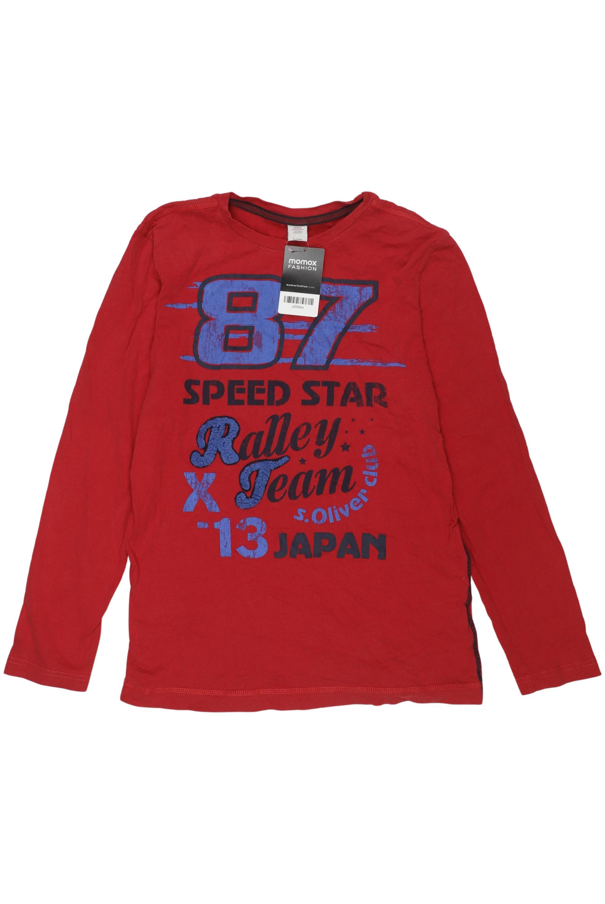 

s.Oliver Herren Langarmshirt, rot, Gr. 164