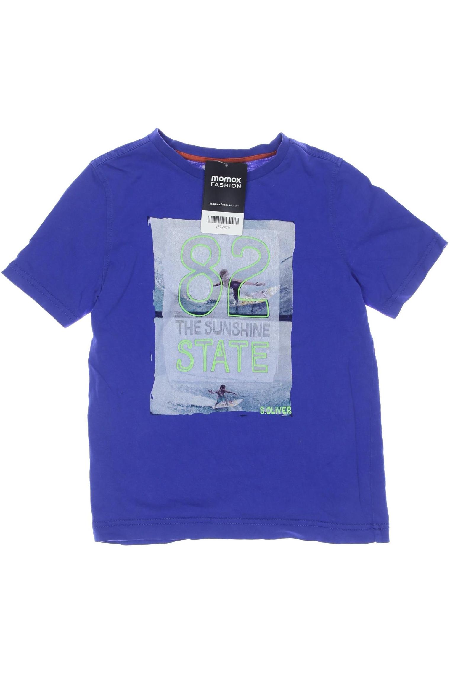 

s.Oliver Herren T-Shirt, blau, Gr. 128