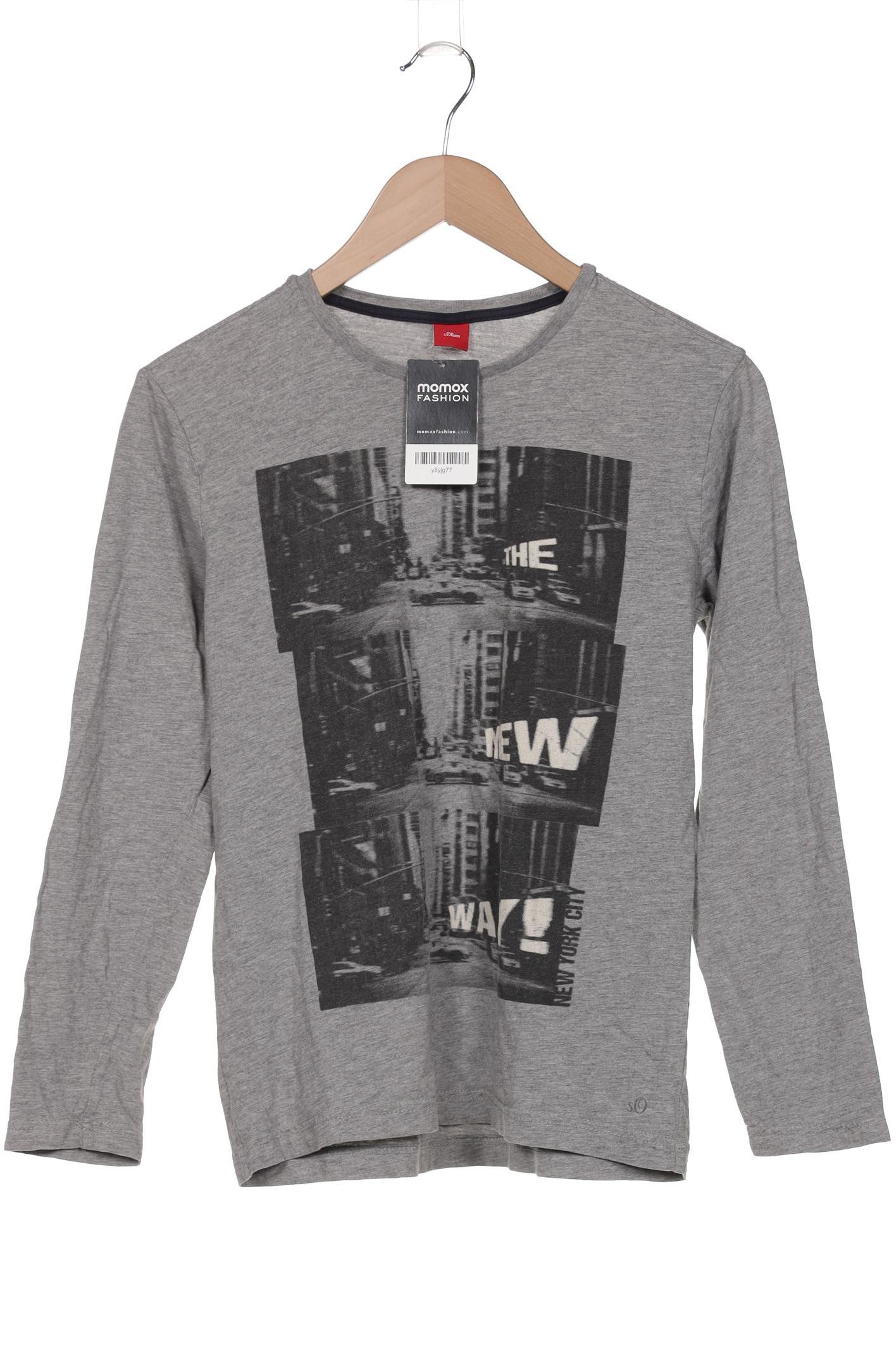 

s.Oliver Herren Langarmshirt, grau, Gr. 164
