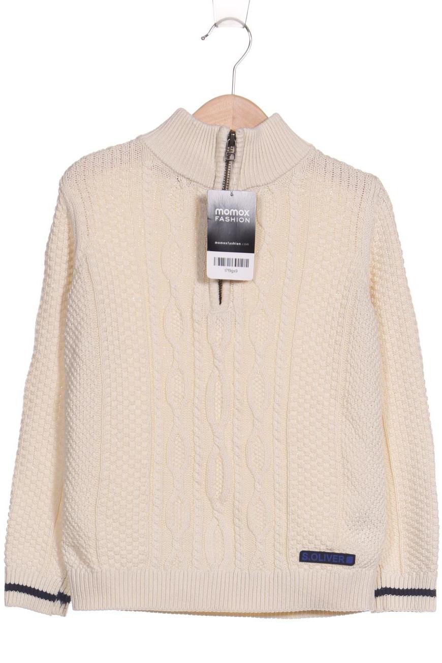 

s.Oliver Herren Pullover, cremeweiß, Gr. 116