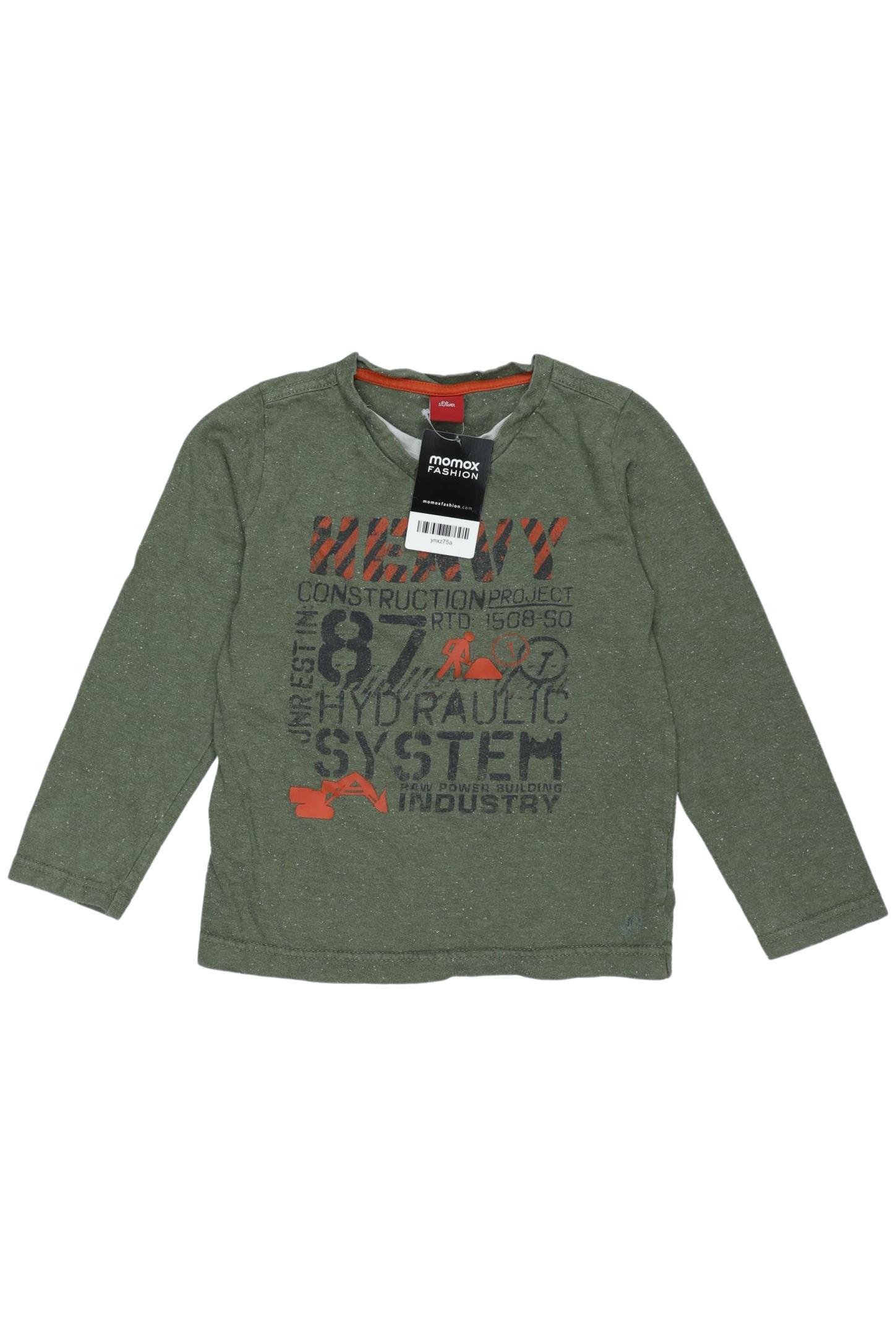 

s.Oliver Jungen Langarmshirt, grün, Gr. 116