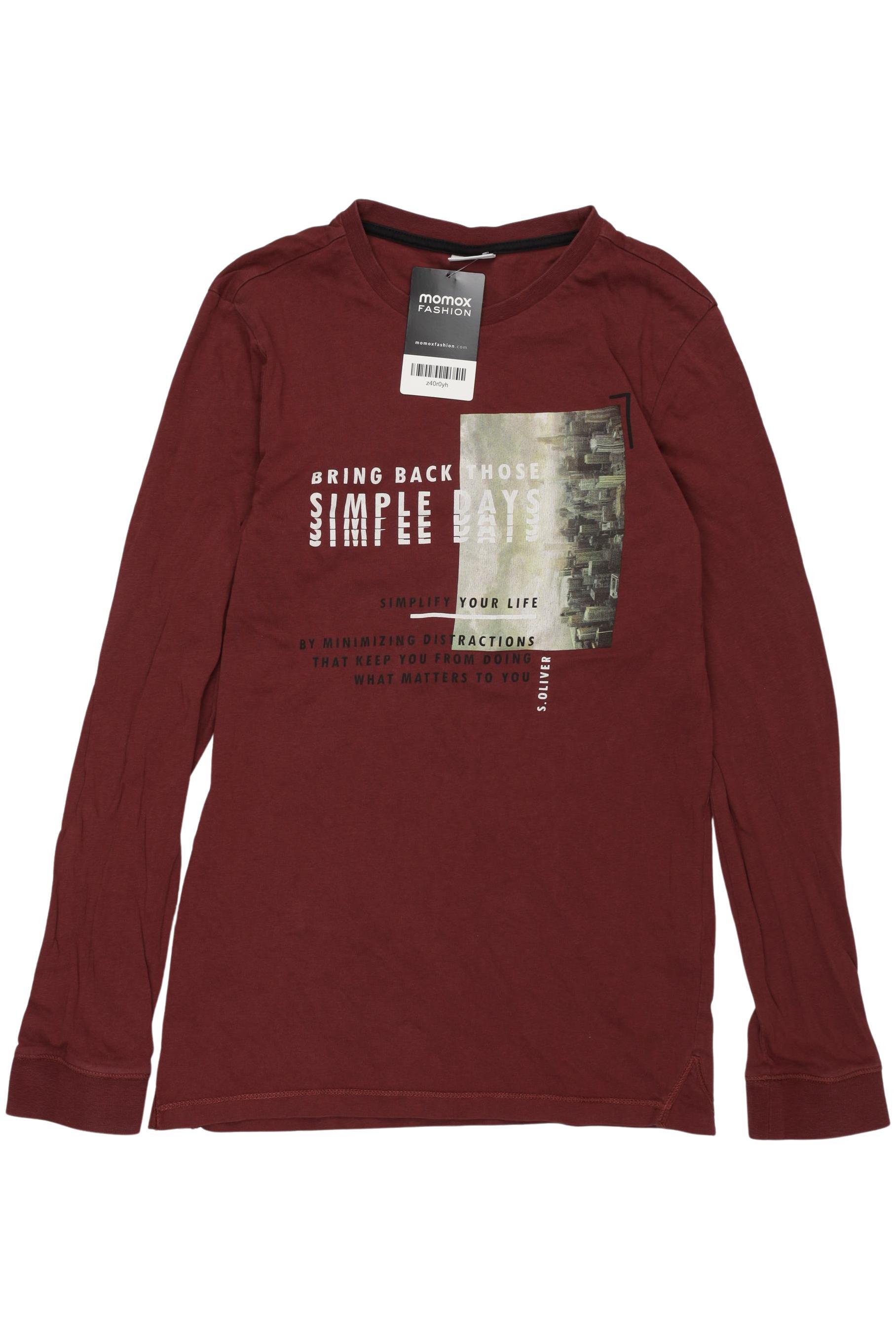 

s.Oliver Jungen Langarmshirt, rot, Gr. 164