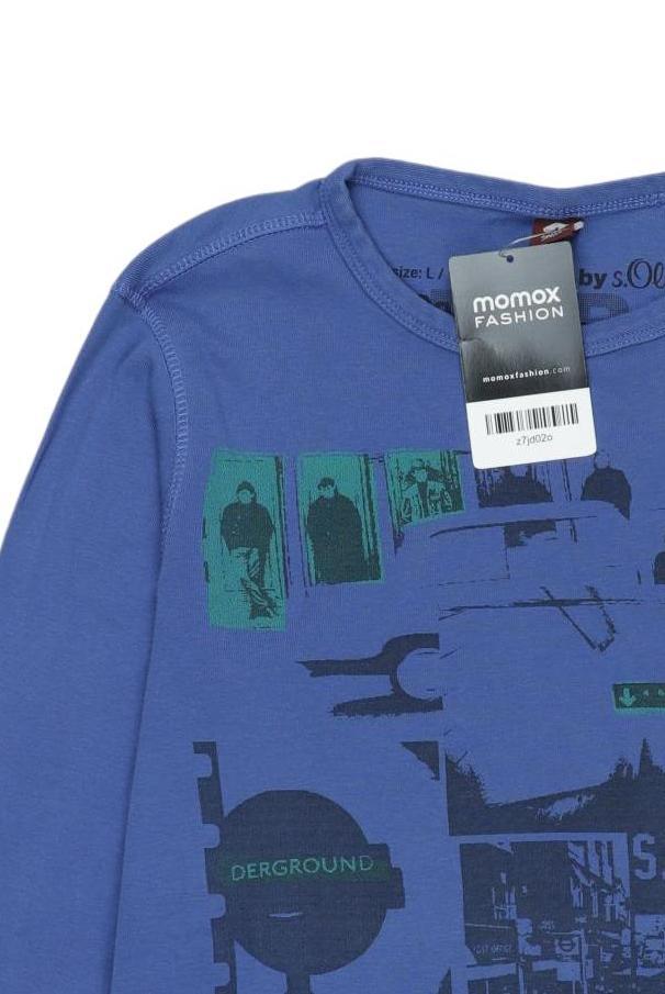 Thumbnail - s.Oliver Jungen Langarmshirt, blau, Gr. 164