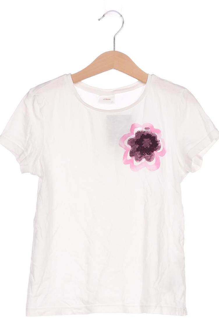 

s.Oliver Damen T-Shirt, weiß, Gr. 128