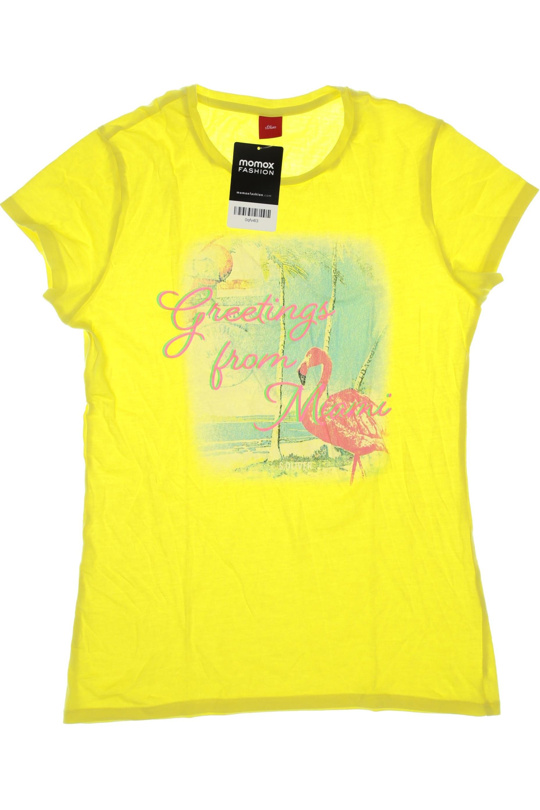 

s.Oliver Damen T-Shirt, gelb, Gr. 176