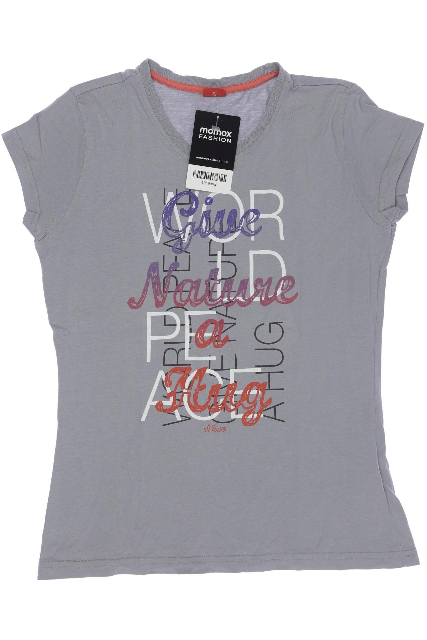 

s.Oliver Damen T-Shirt, grau, Gr. 152