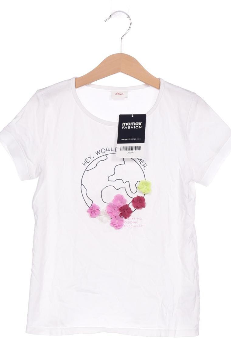 

s.Oliver Damen T-Shirt, weiß, Gr. 128