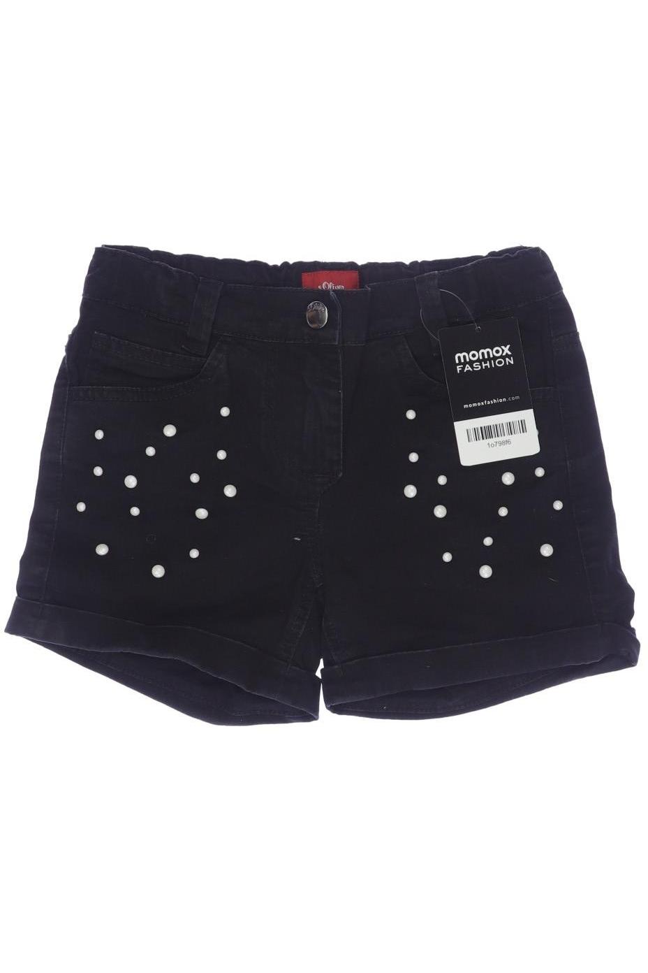 

s.Oliver Damen Shorts, schwarz, Gr. 134