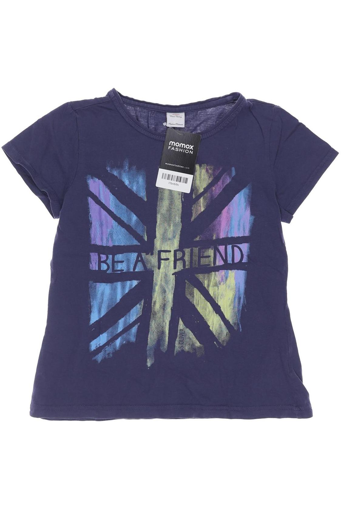 

s.Oliver Damen T-Shirt, marineblau, Gr. 140