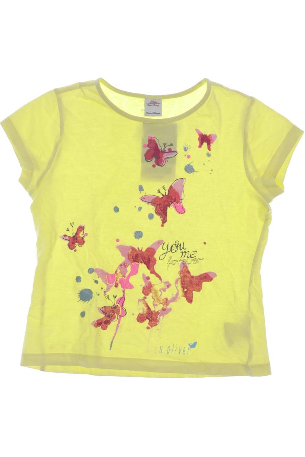 

s.Oliver Damen T-Shirt, gelb, Gr. 128