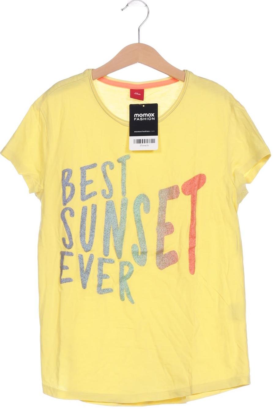 

s.Oliver Damen T-Shirt, gelb, Gr. 164