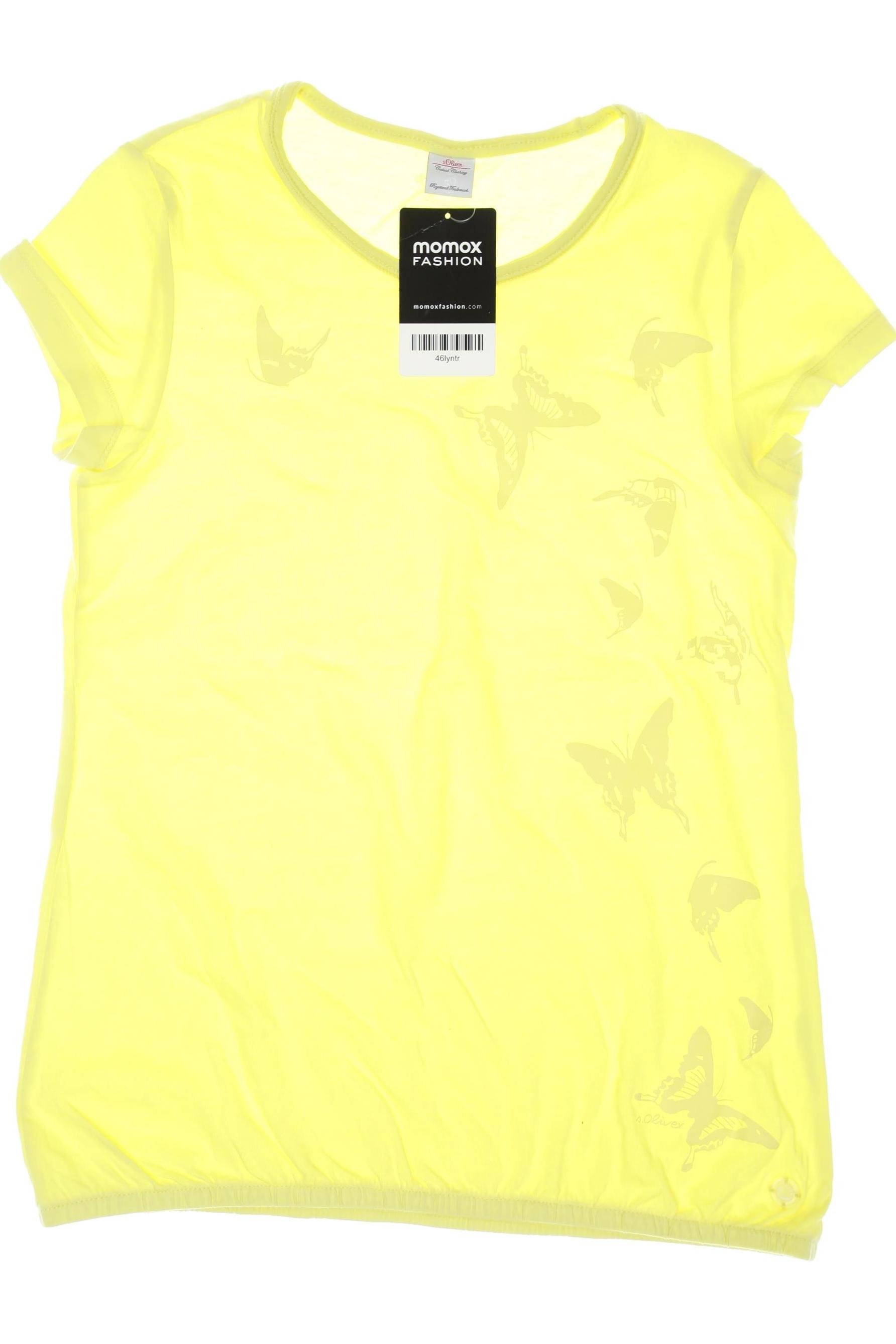 

s.Oliver Damen T-Shirt, gelb, Gr. 152