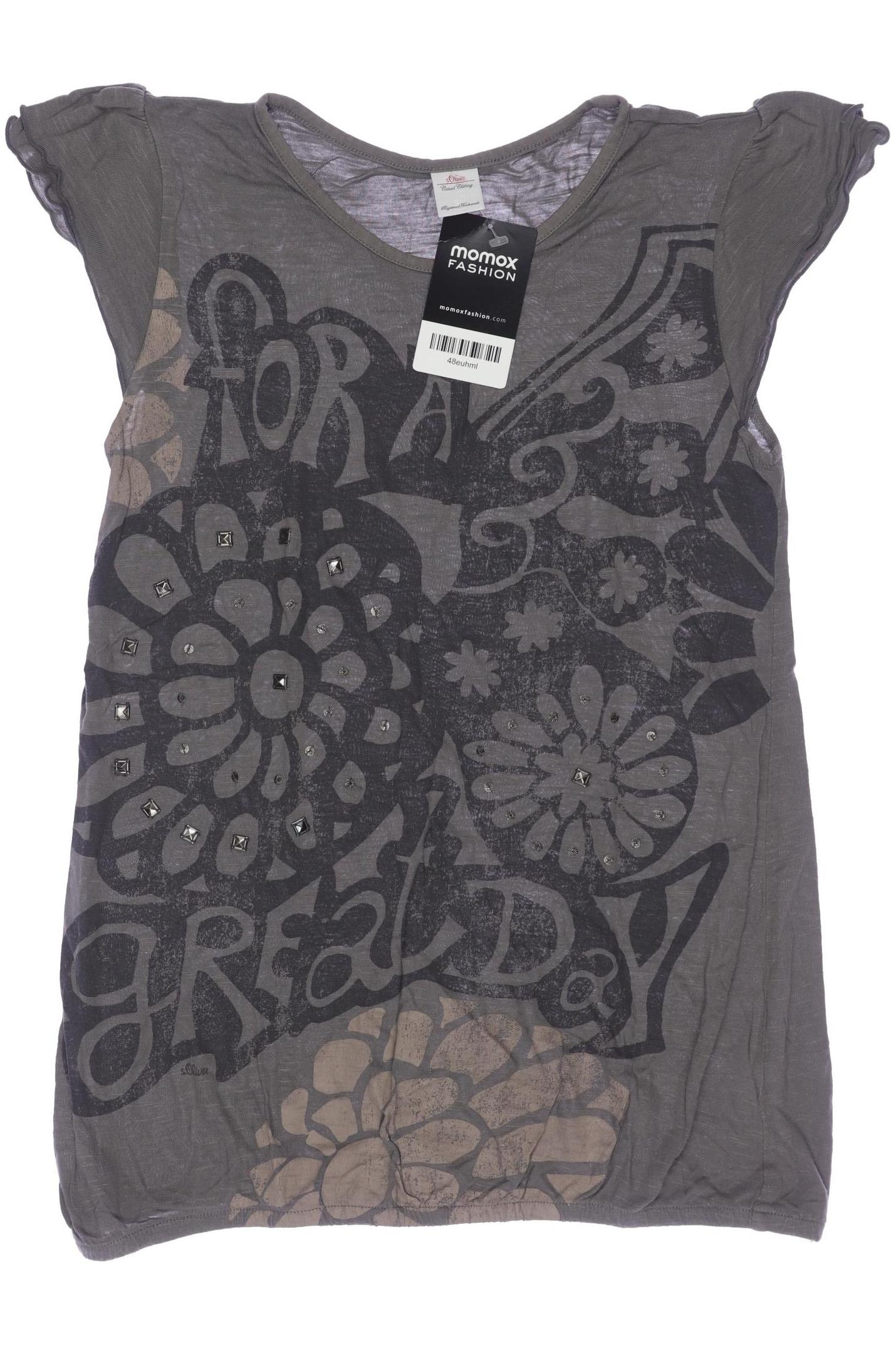 

s.Oliver Damen T-Shirt, grau, Gr. 164