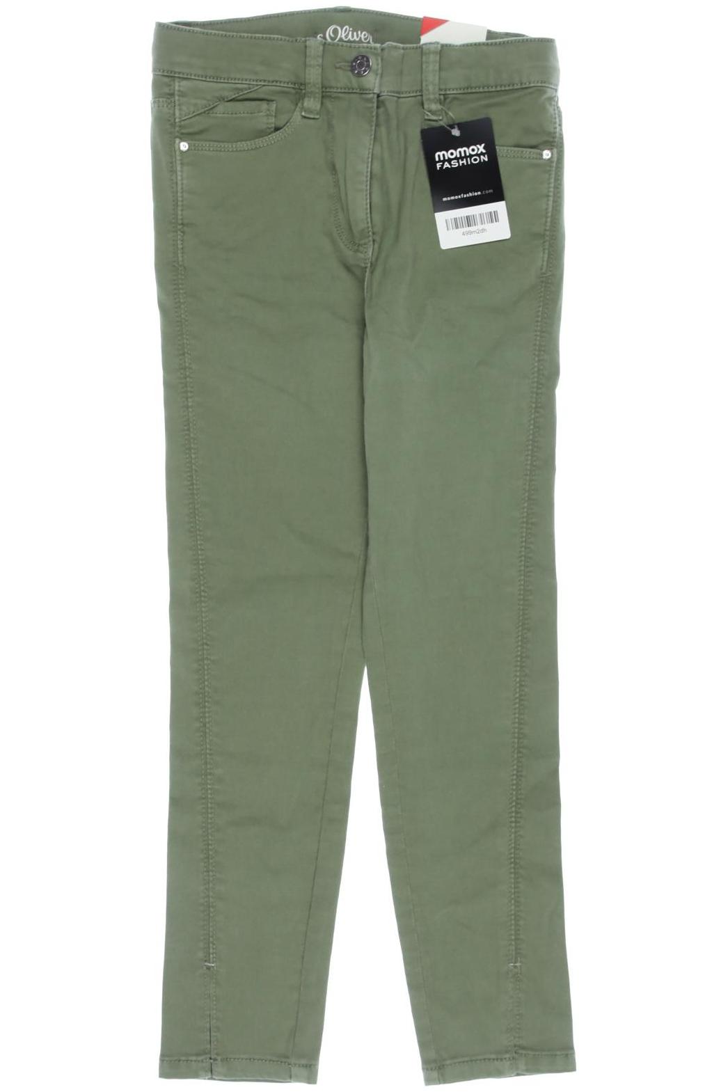 

s.Oliver Damen Stoffhose, grün, Gr. 140