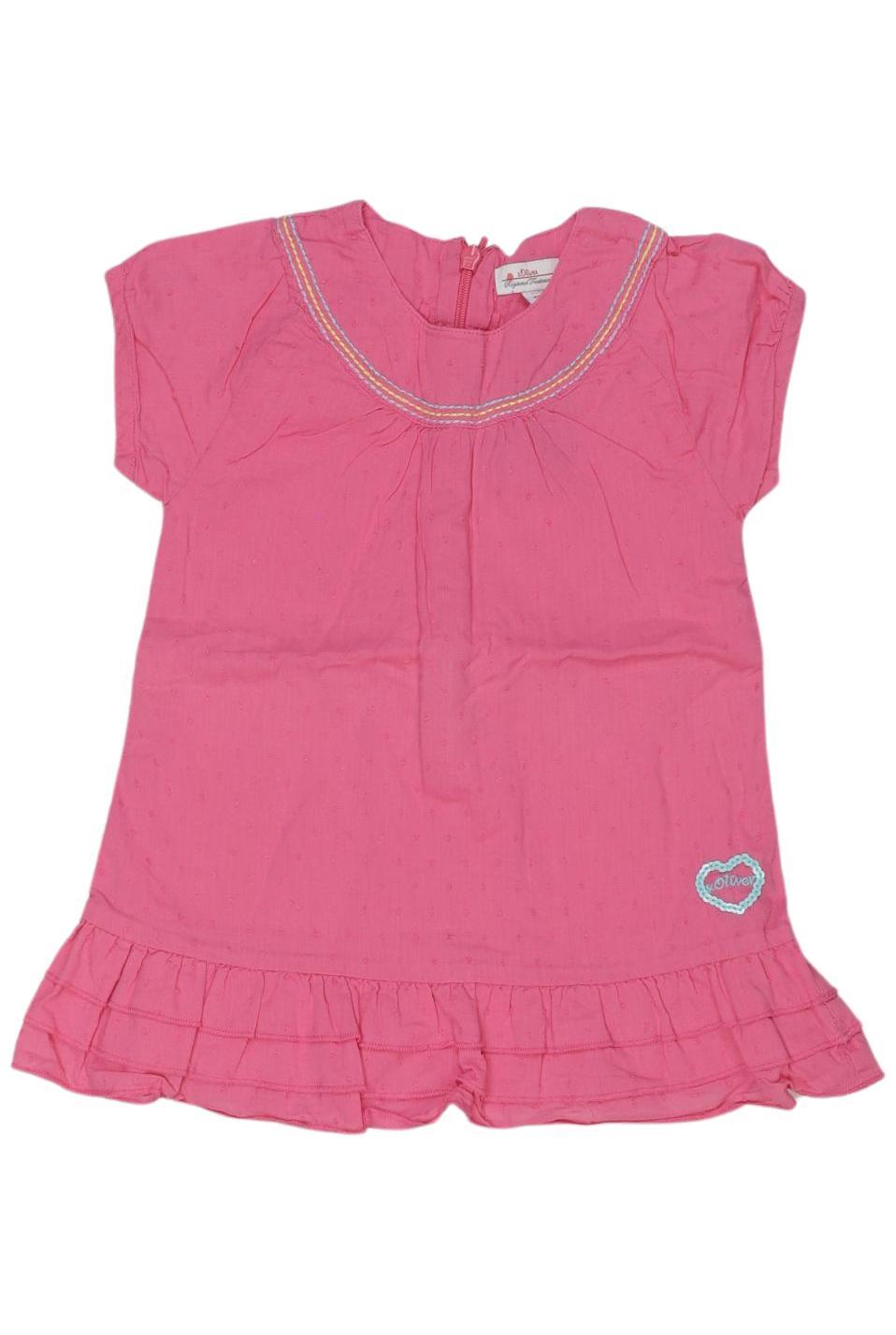 

s.Oliver Mädchen Kleid, pink, Gr. 80