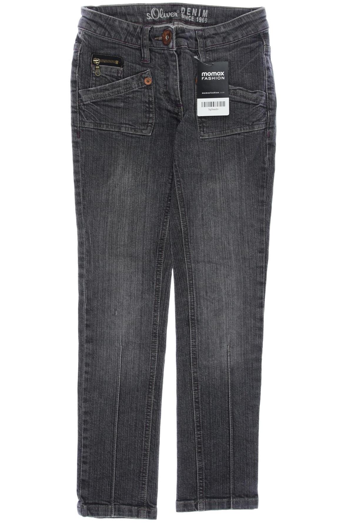 

s.Oliver Damen Jeans, grau, Gr. 140