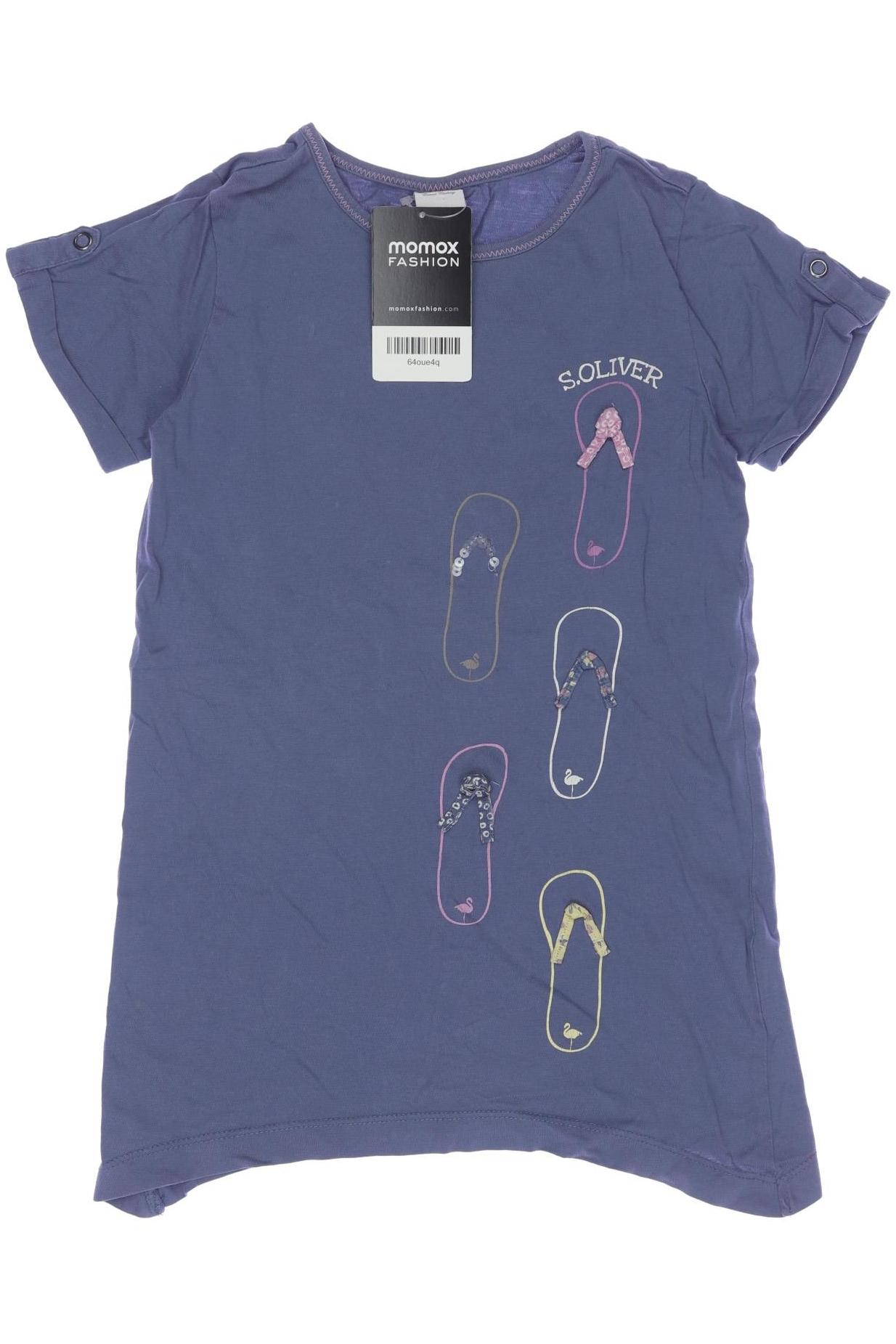 

s.Oliver Damen T-Shirt, blau, Gr. 116
